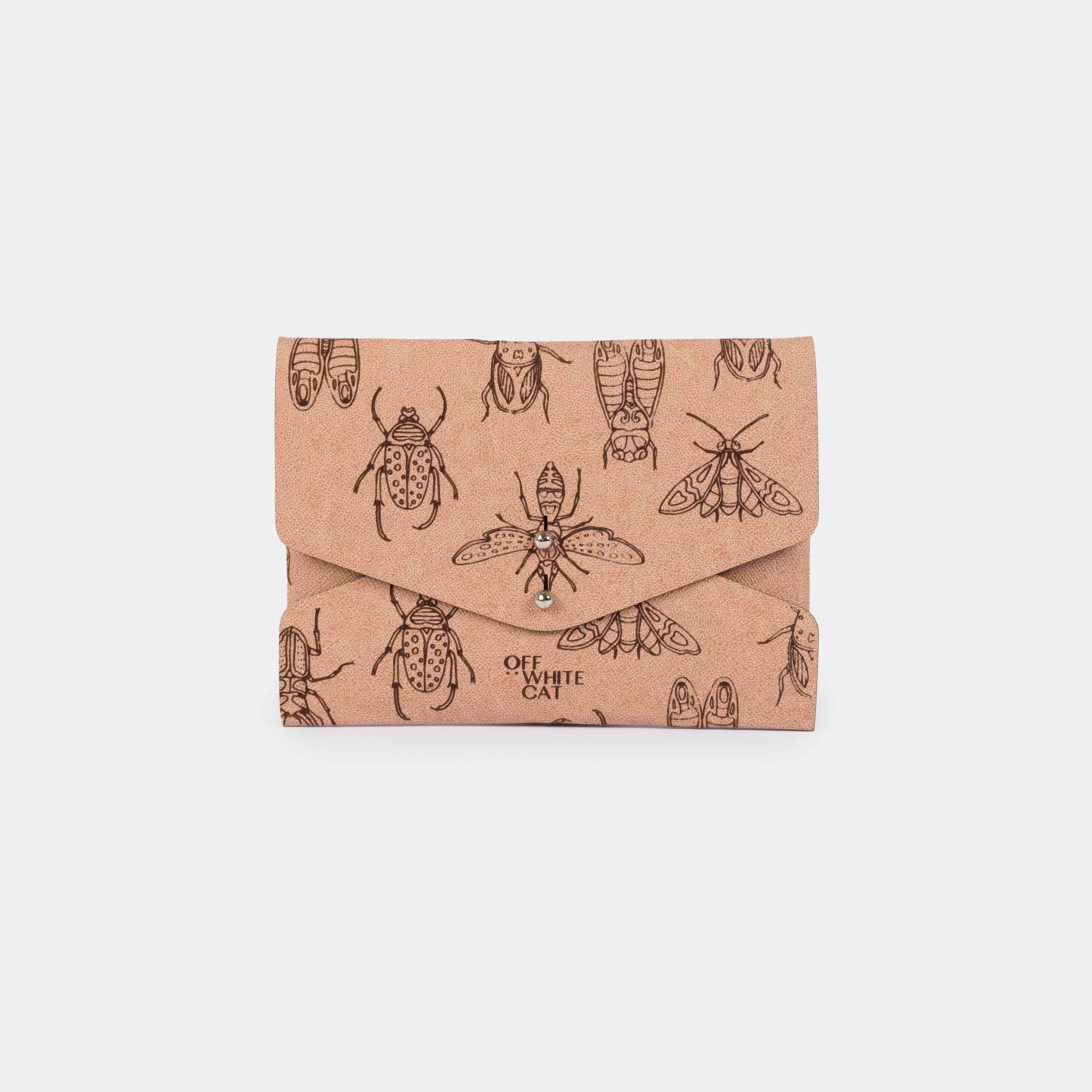Carteira 'Lola' Blush-Off White Cat-