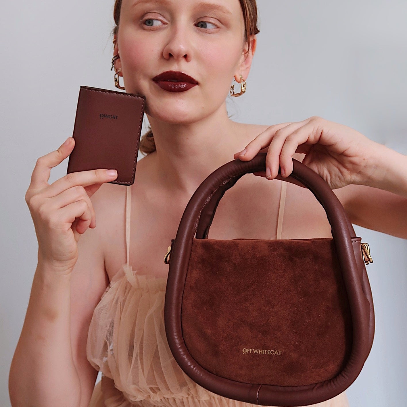 Bolsa 'Petit Corina' Brown