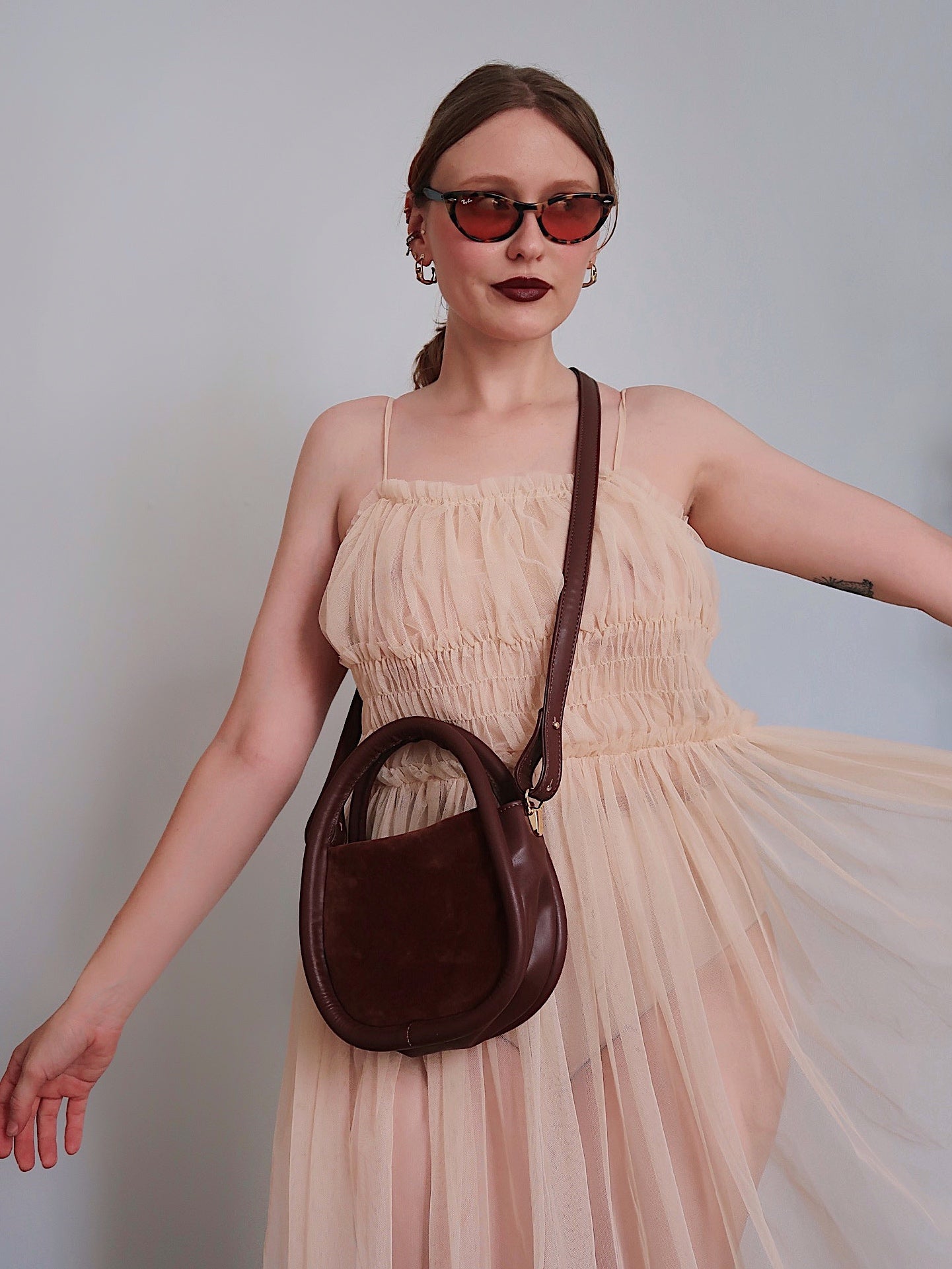 Bolsa 'Petit Corina' Brown