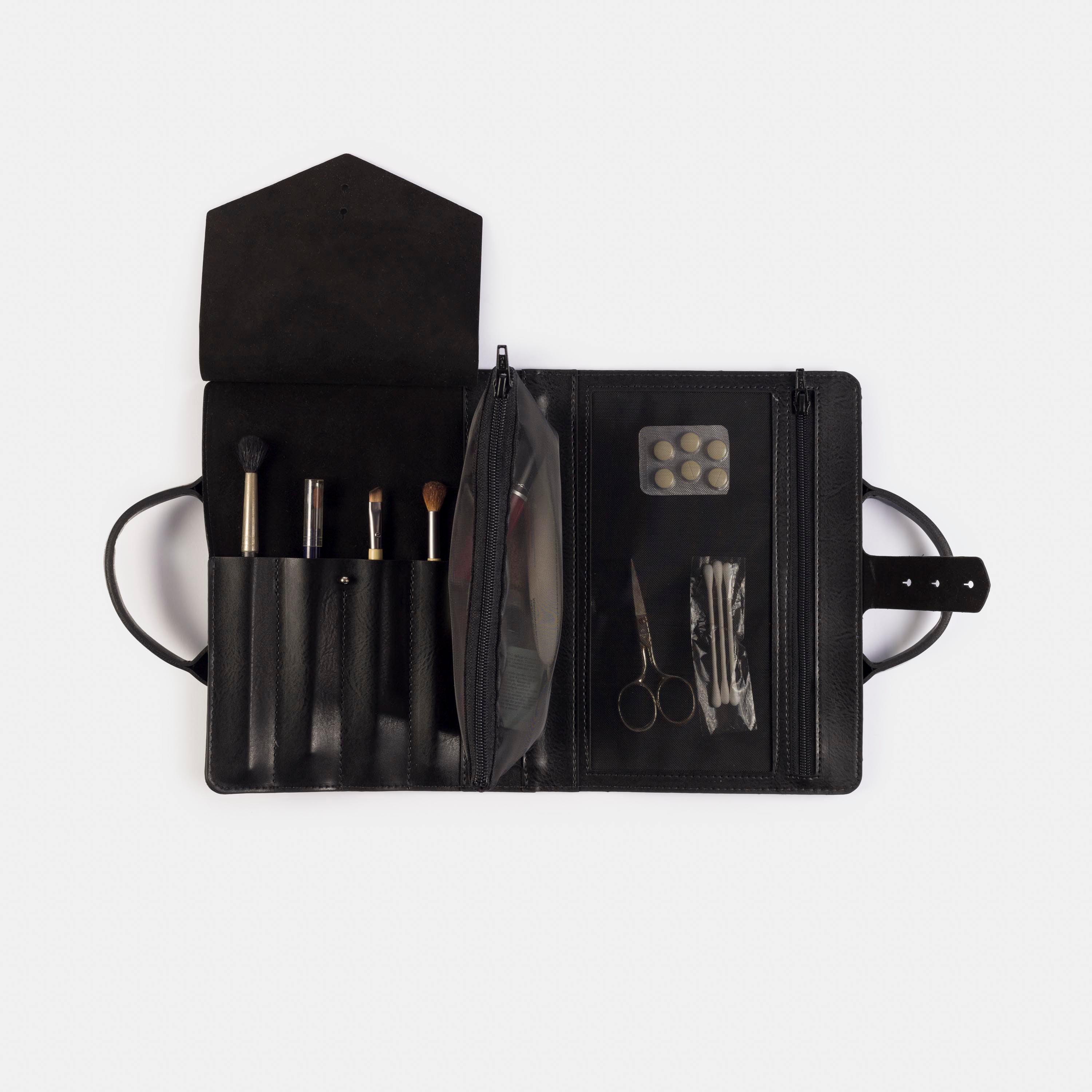 Necessaire 'Marie' Black-Off White Cat-