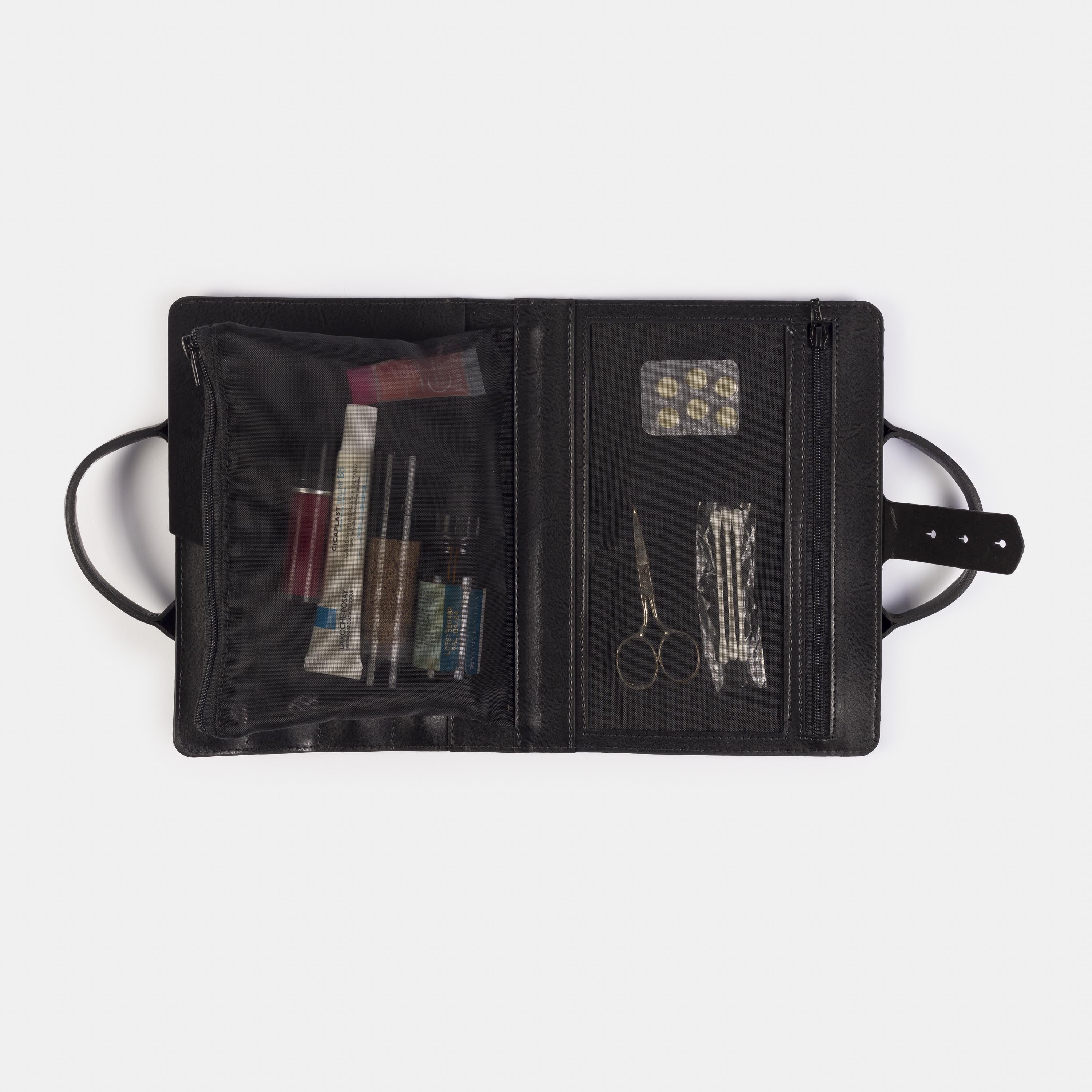 Necessaire 'Marie' Black-Off White Cat-