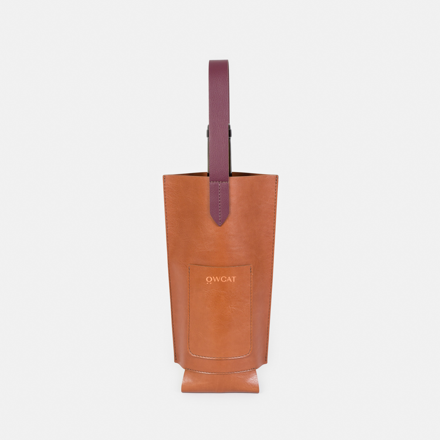 Porta Vinho Natural/Bordeaux-Off White Cat-