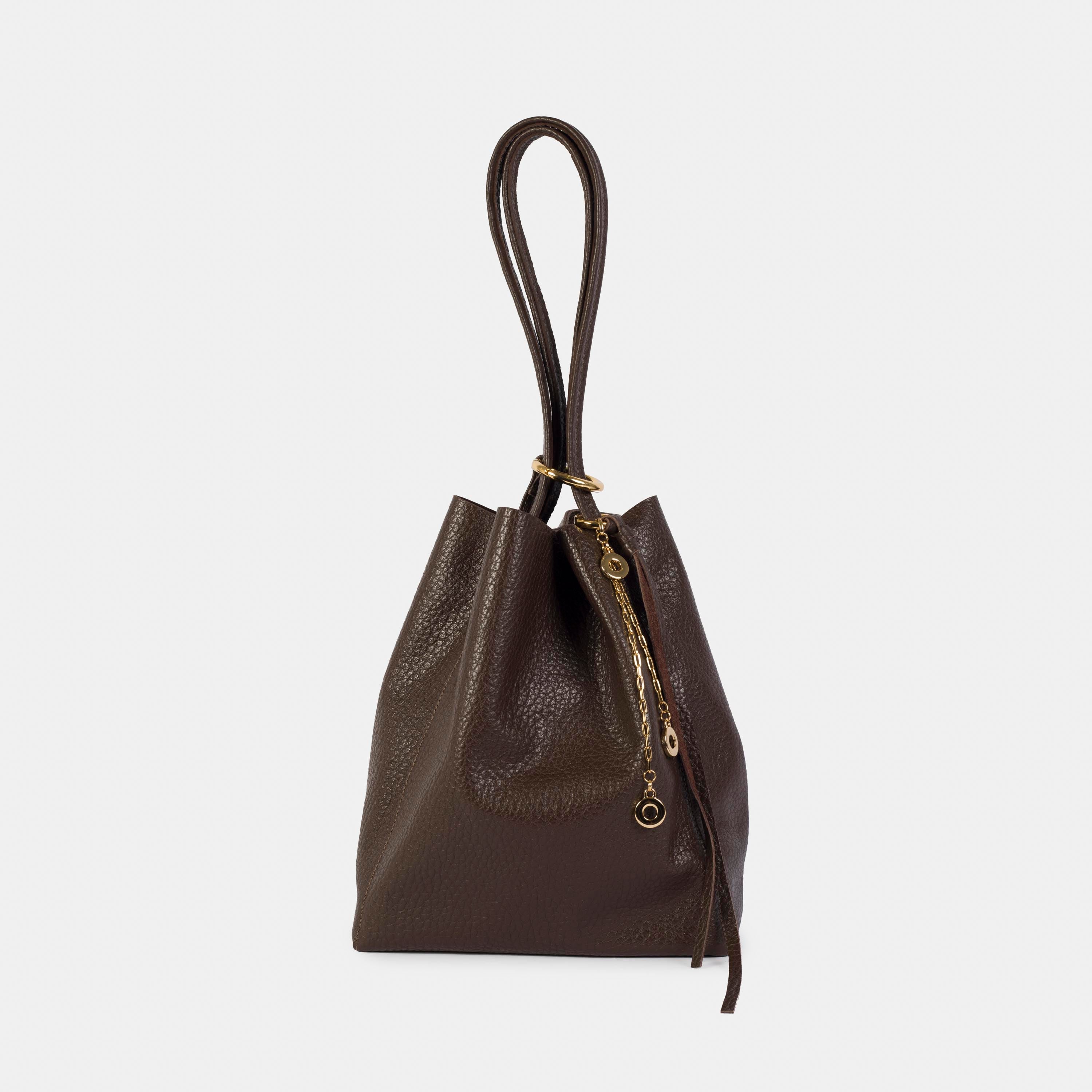Bolsa 'Meg' Couro - Espresso