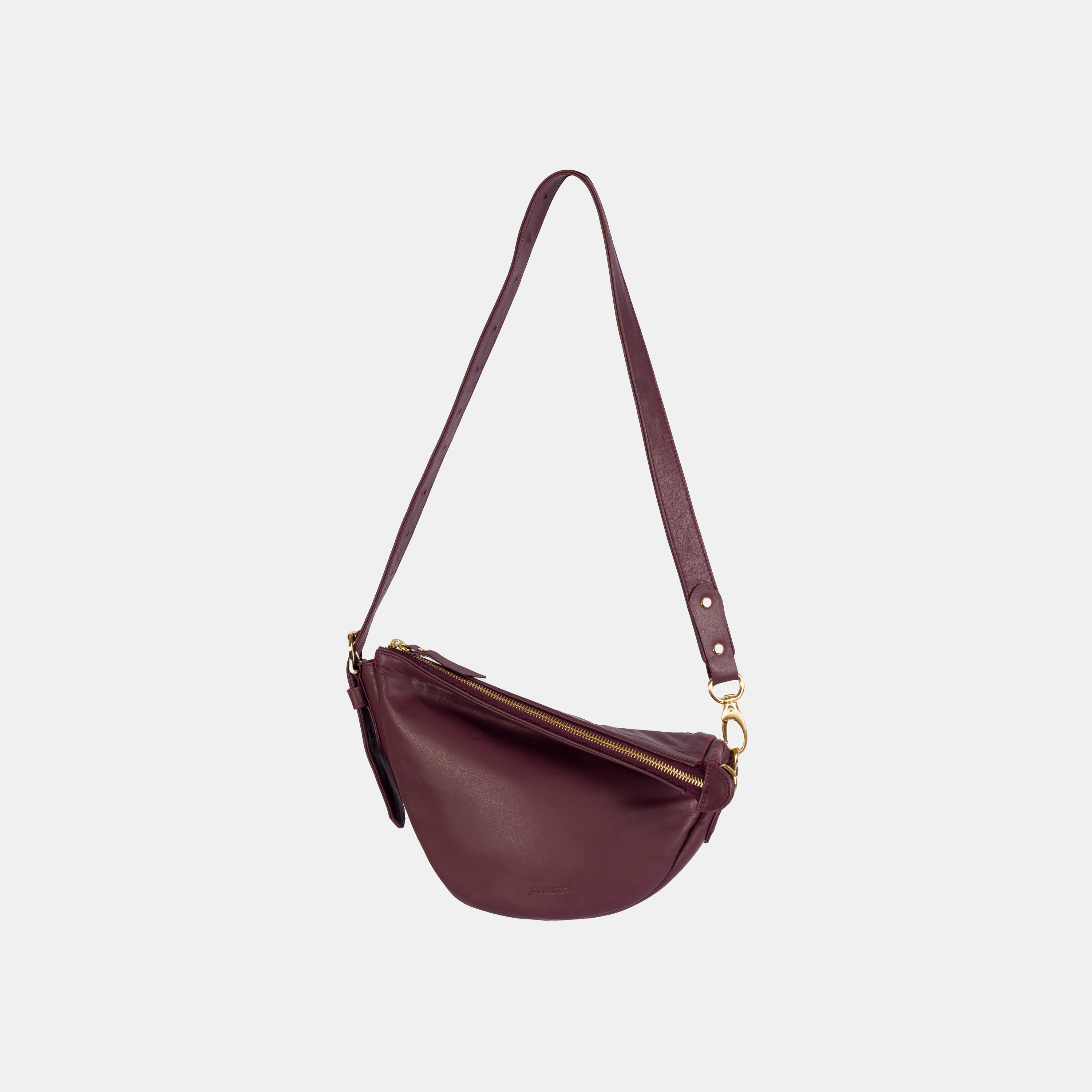 Bolsa 'Mini Zoe' Couro - Bordeaux