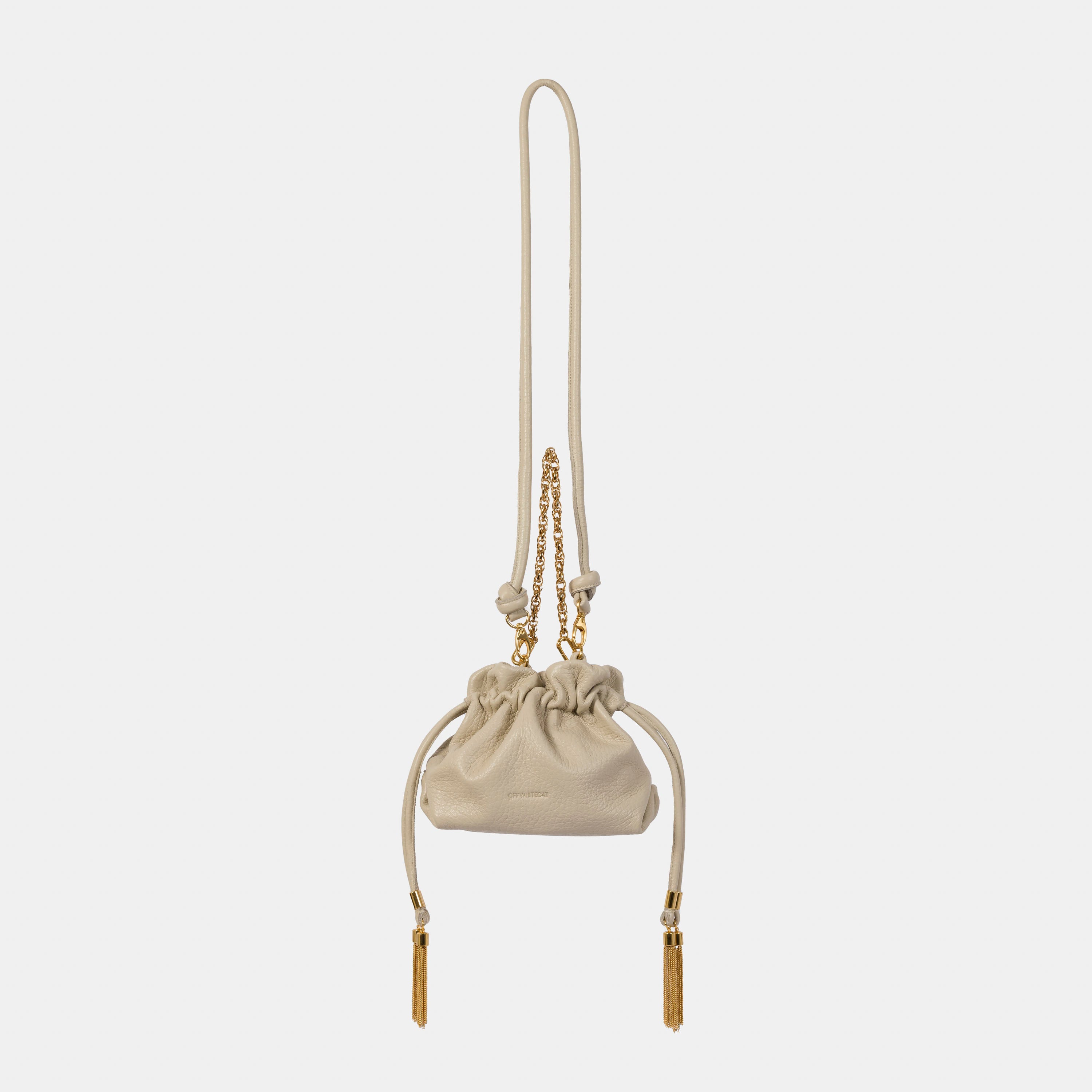Bolsa 'Mitza' Couro - Off White