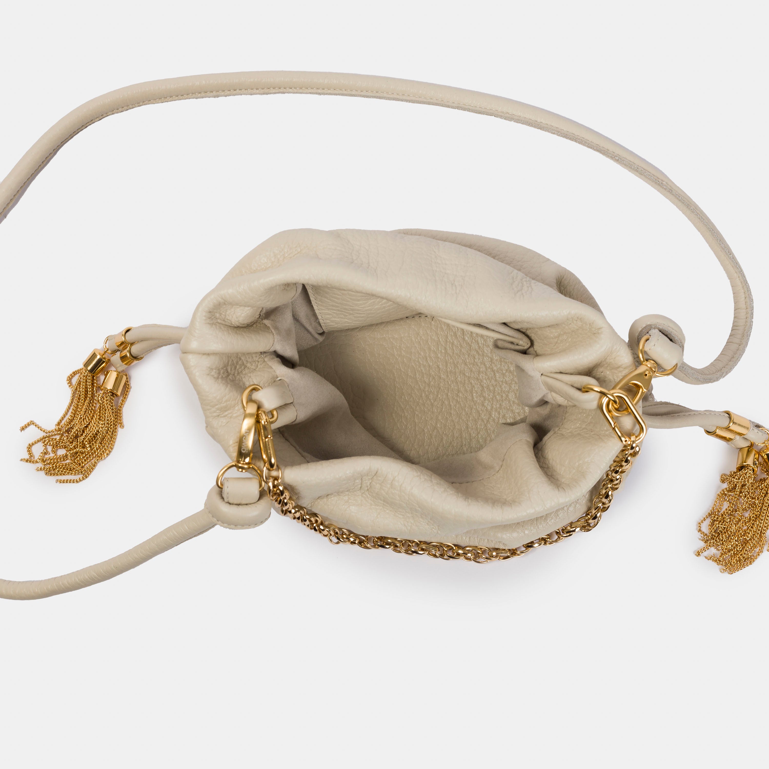 Bolsa 'Mitza' Couro - Off White