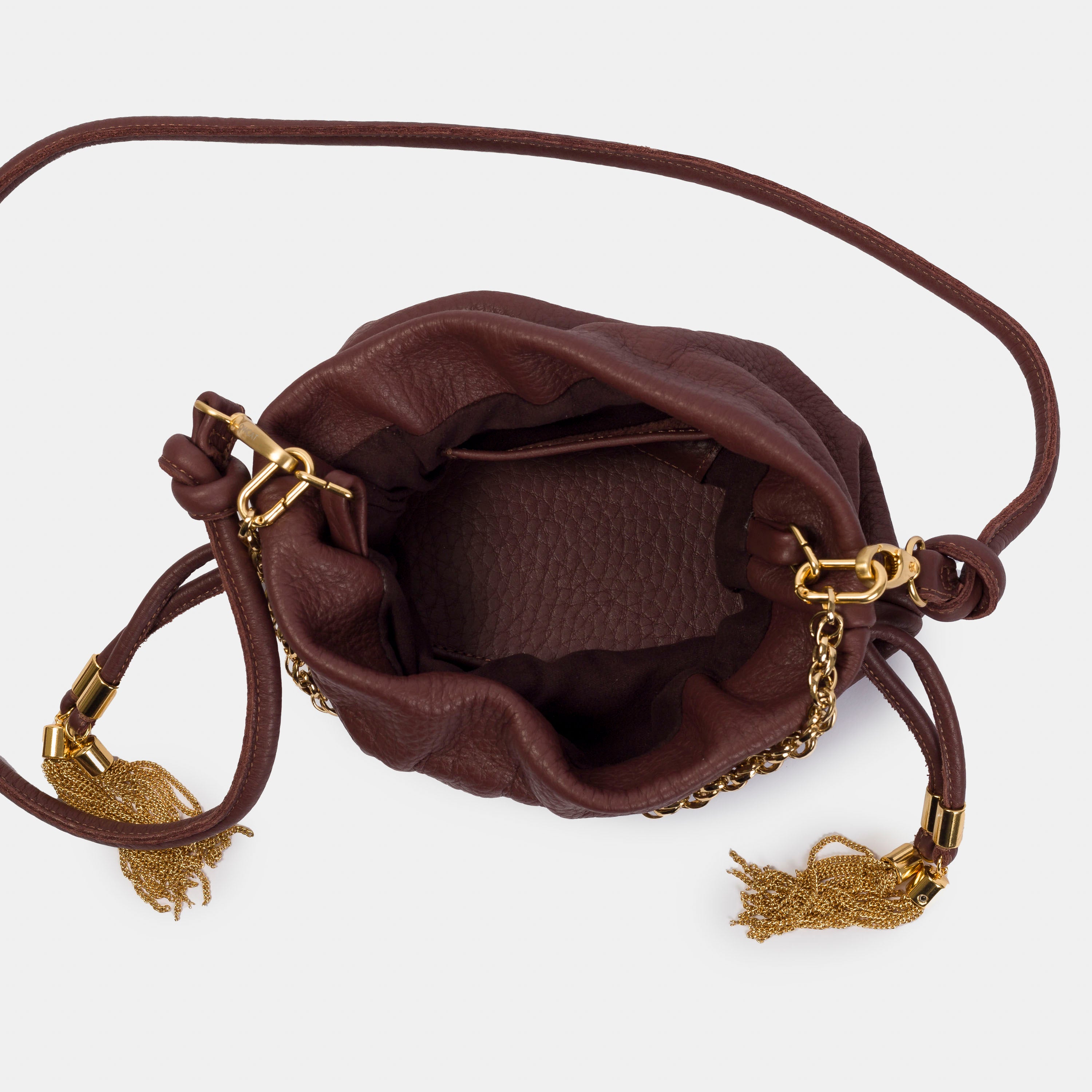 Bolsa 'Mitza' Couro - Brandy