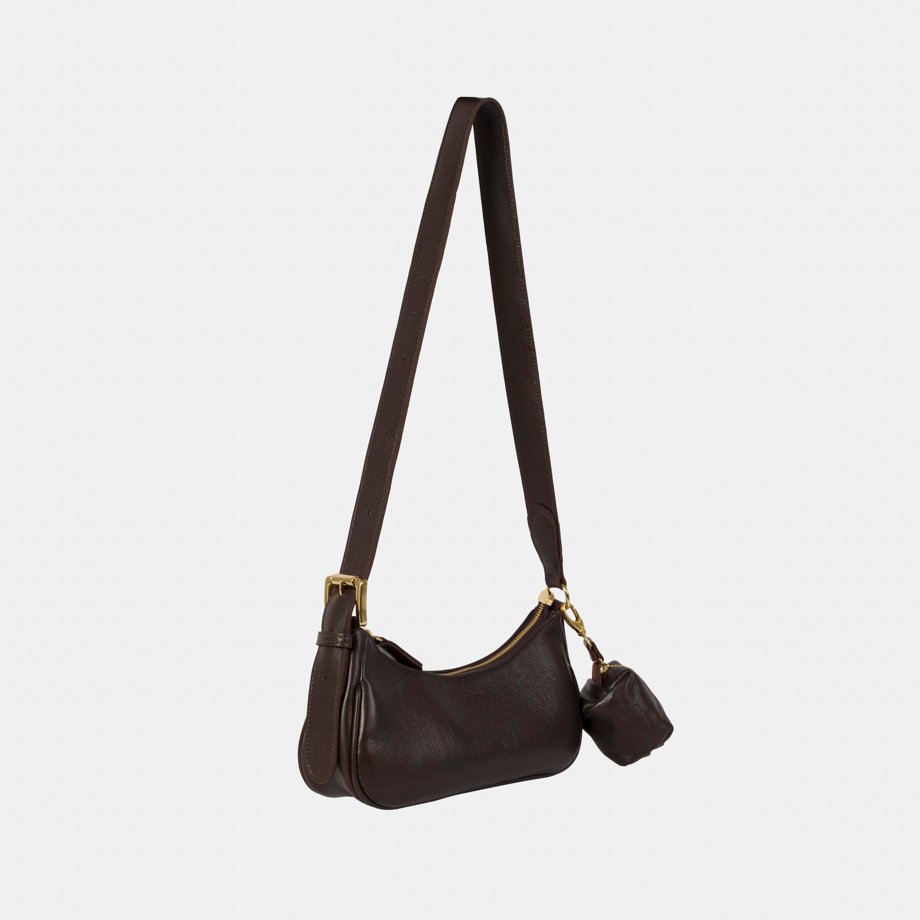 Bolsa 'Noir' Couro Espresso