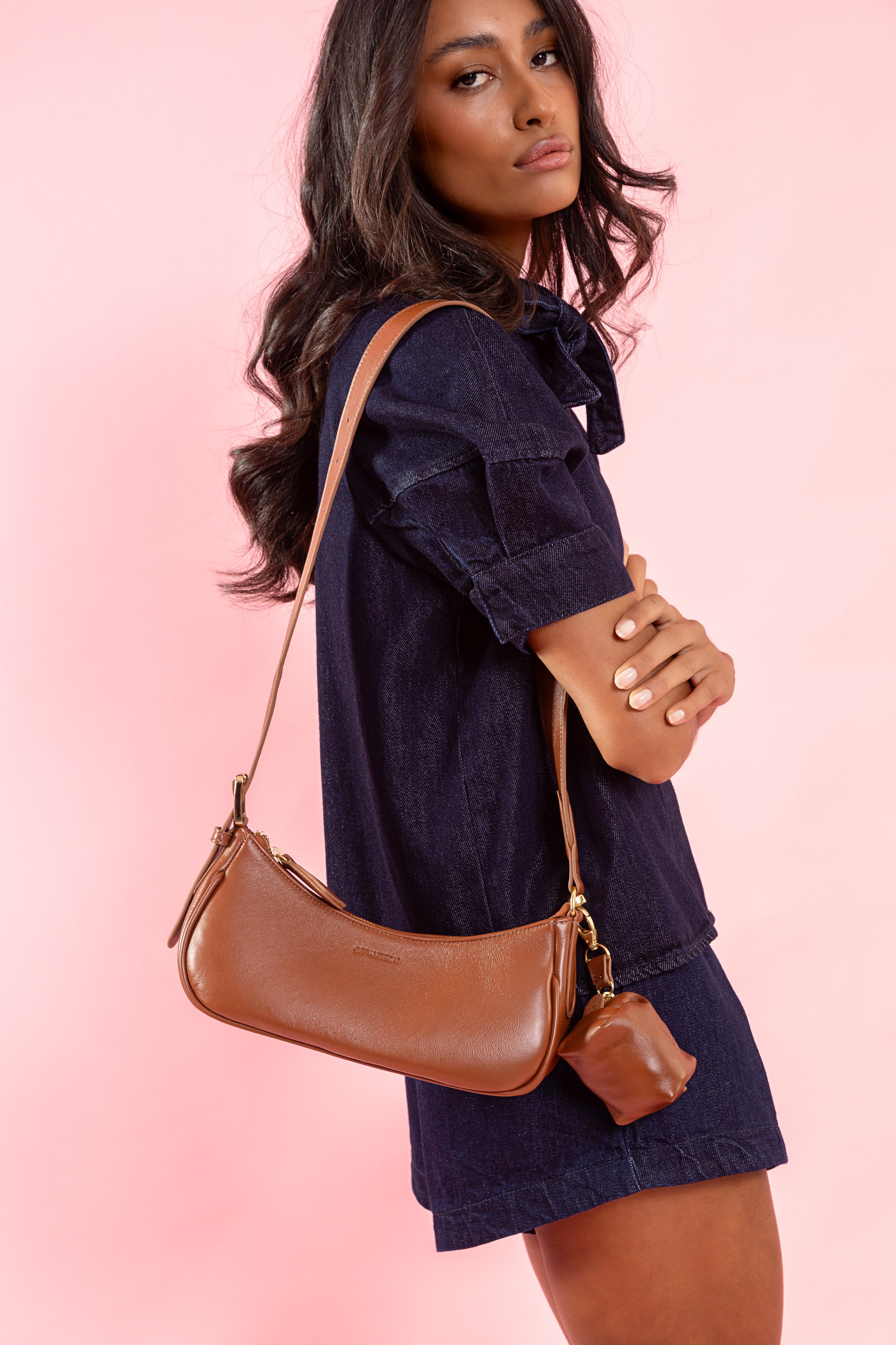 Bolsa 'Noir' Couro Camel