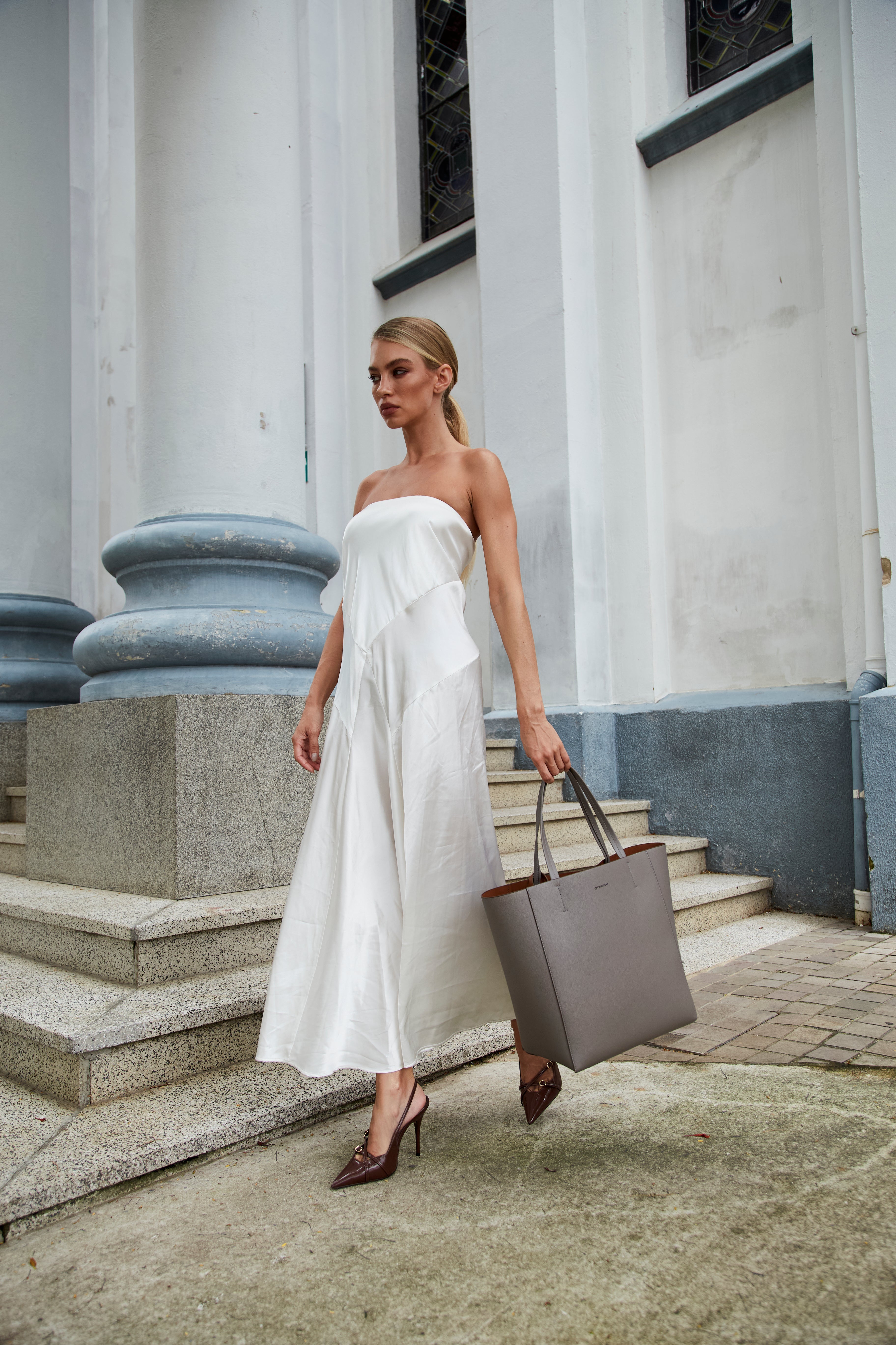 Bolsa 'Maxie' Grey