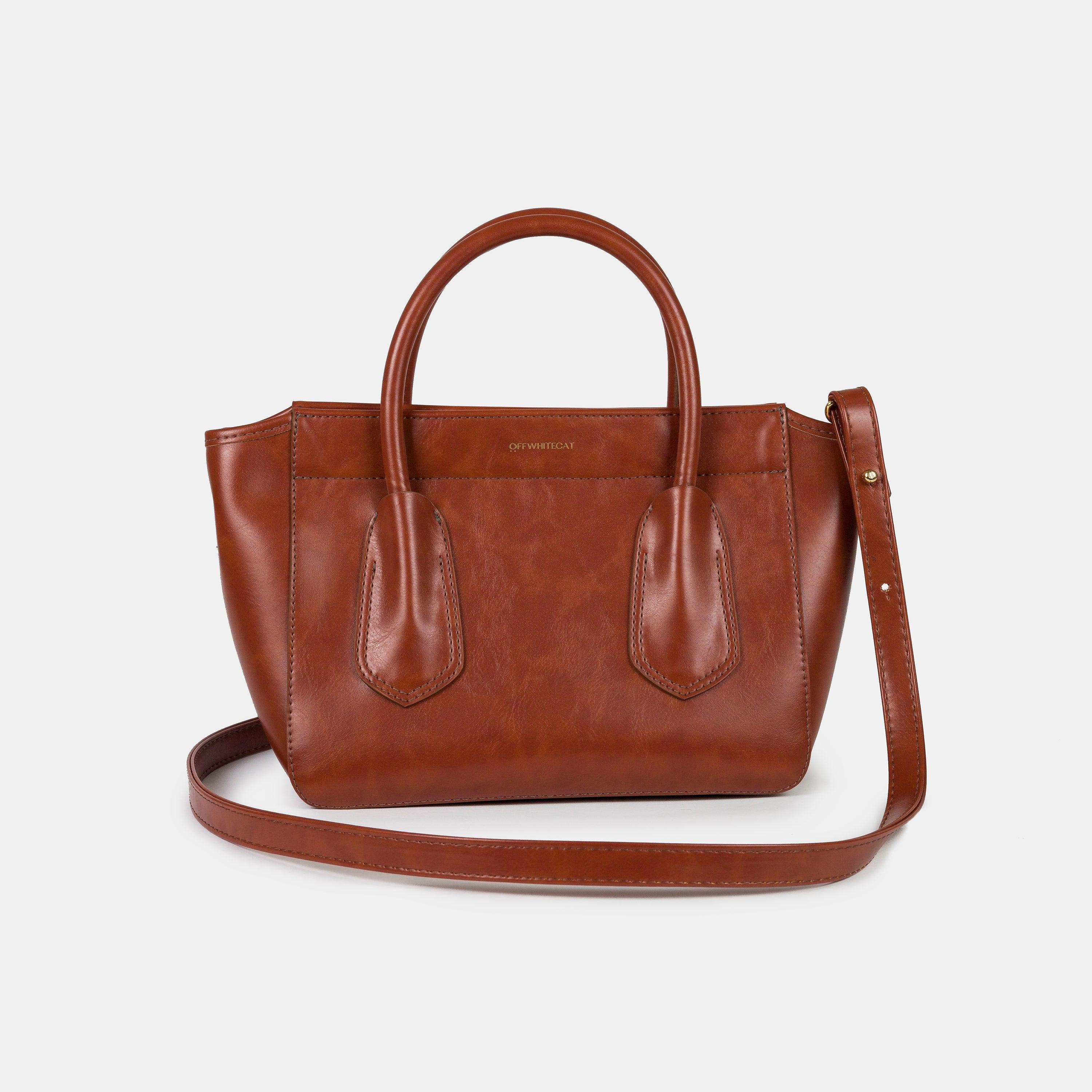 Bolsa 'Claire' Rust-Off White Cat-