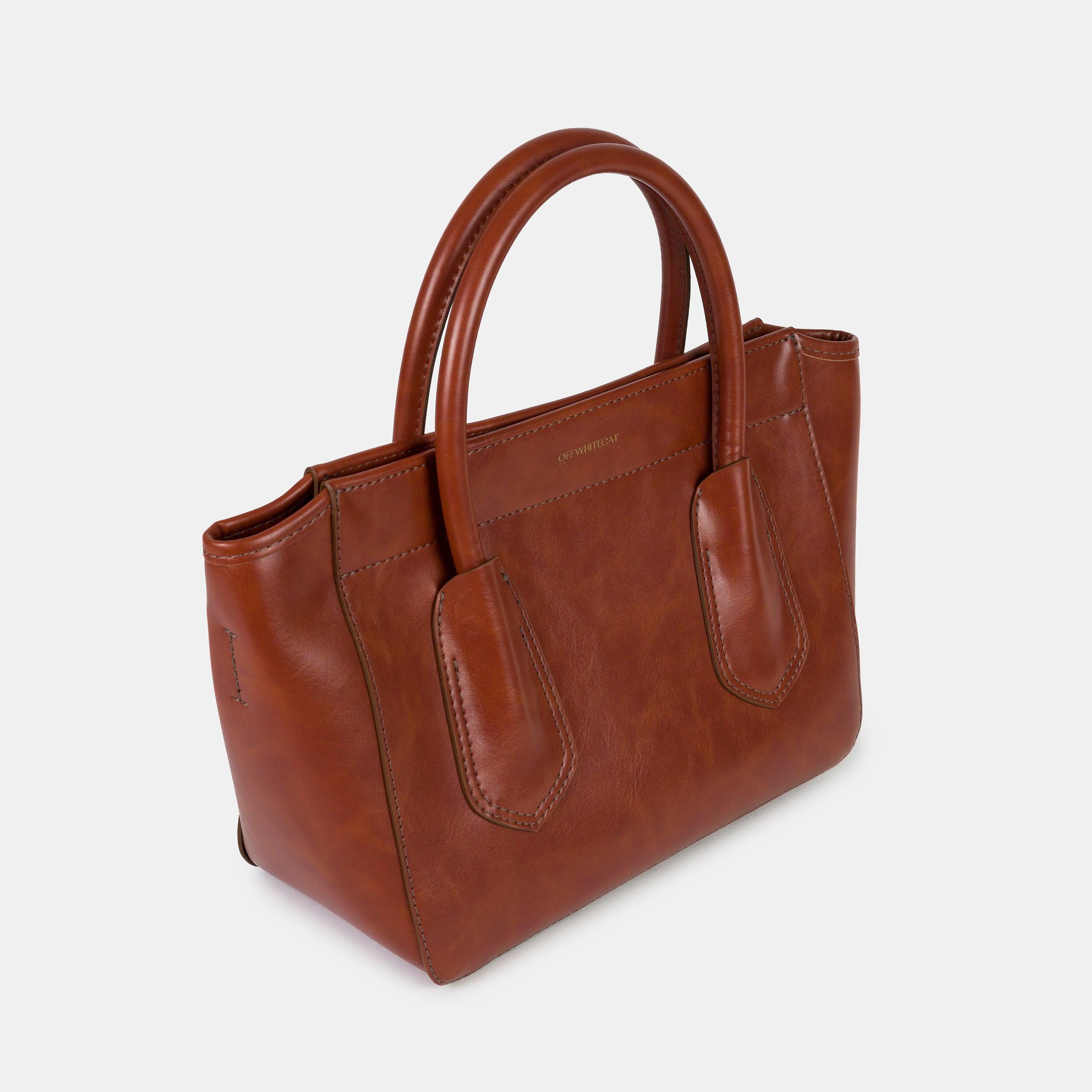 Bolsa 'Claire' Rust-Off White Cat-