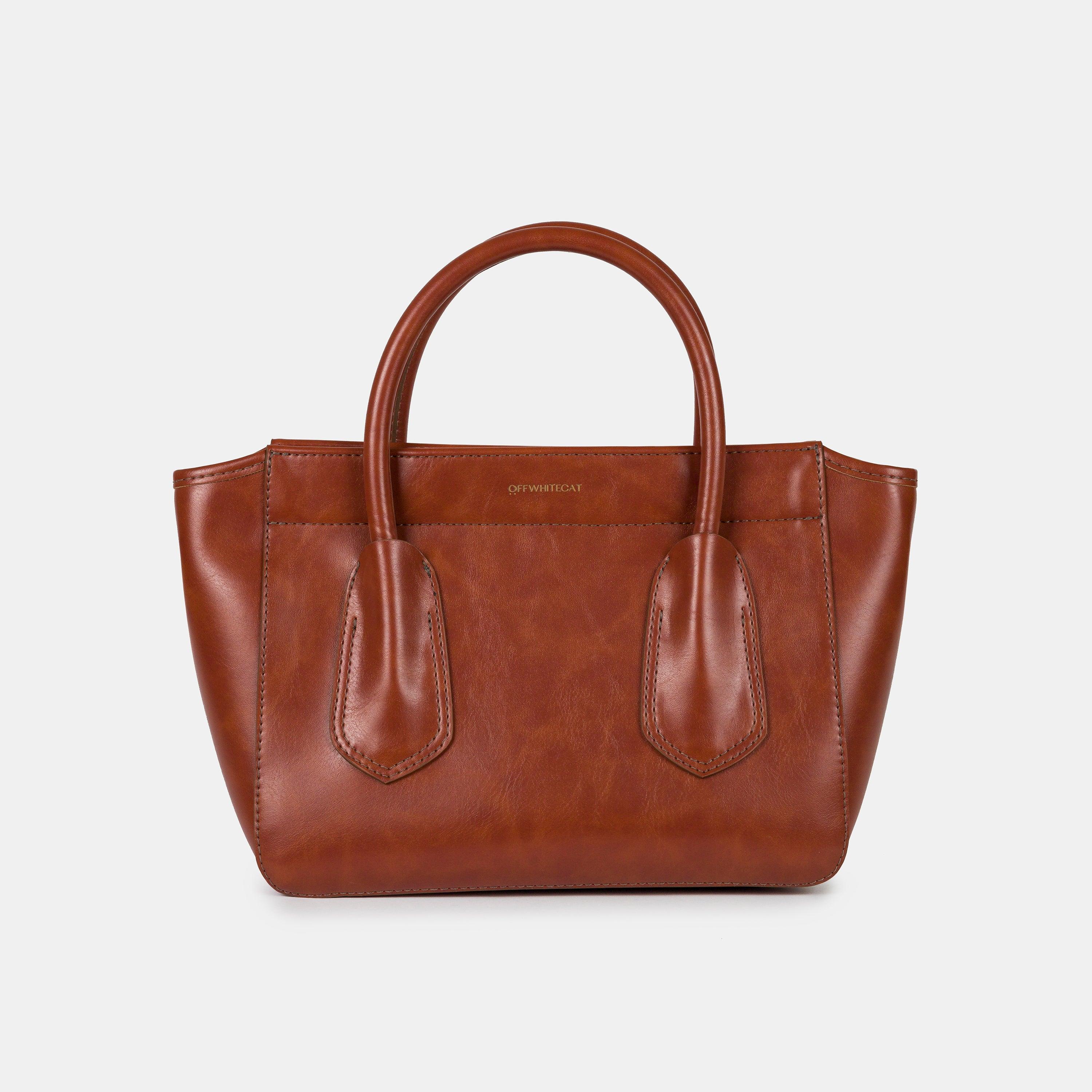 Bolsa 'Claire' Rust-Off White Cat-