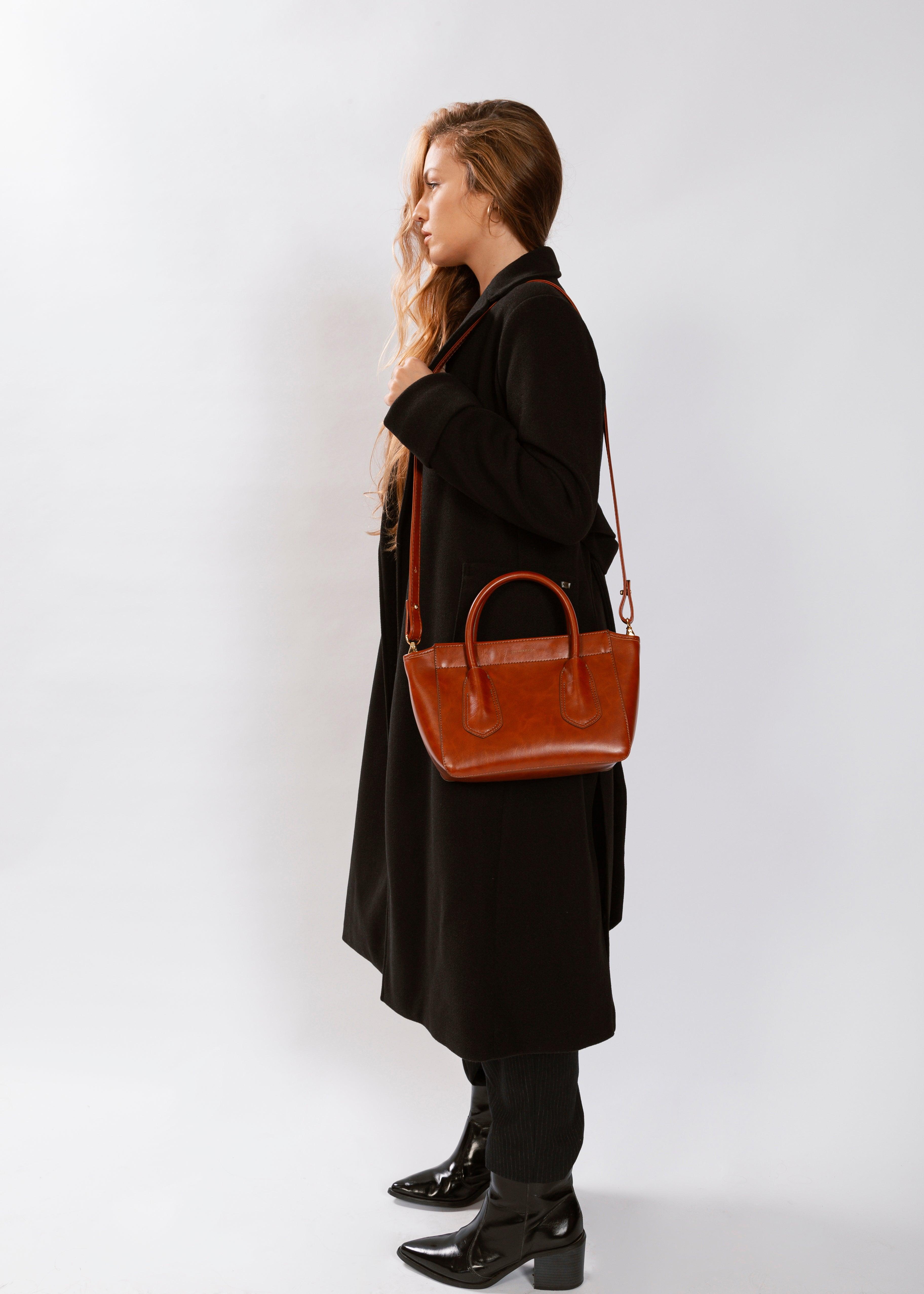 Bolsa 'Claire' Rust-Off White Cat-