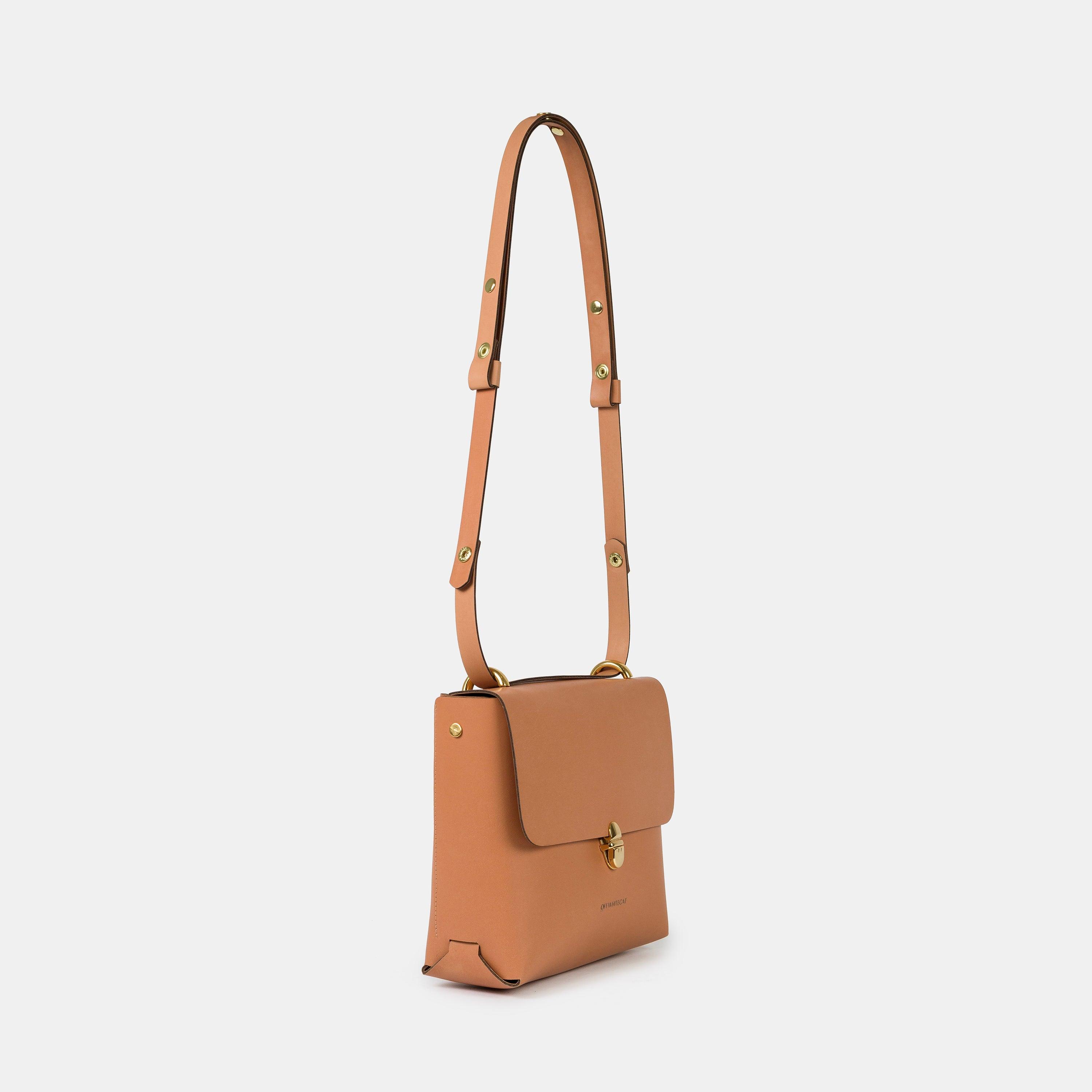 Bolsa 'Lui' Peach-Off White Cat-Bolsa