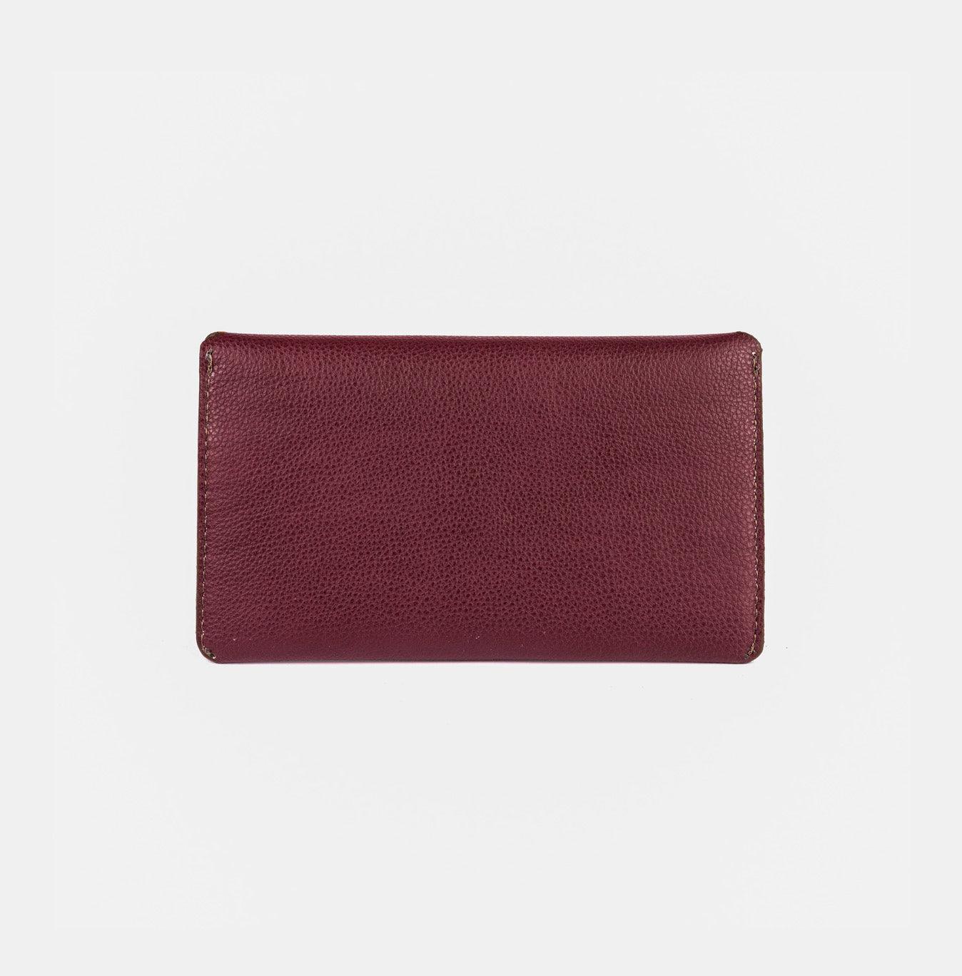 Carteira 'Nina' Bordeaux-Off White Cat-