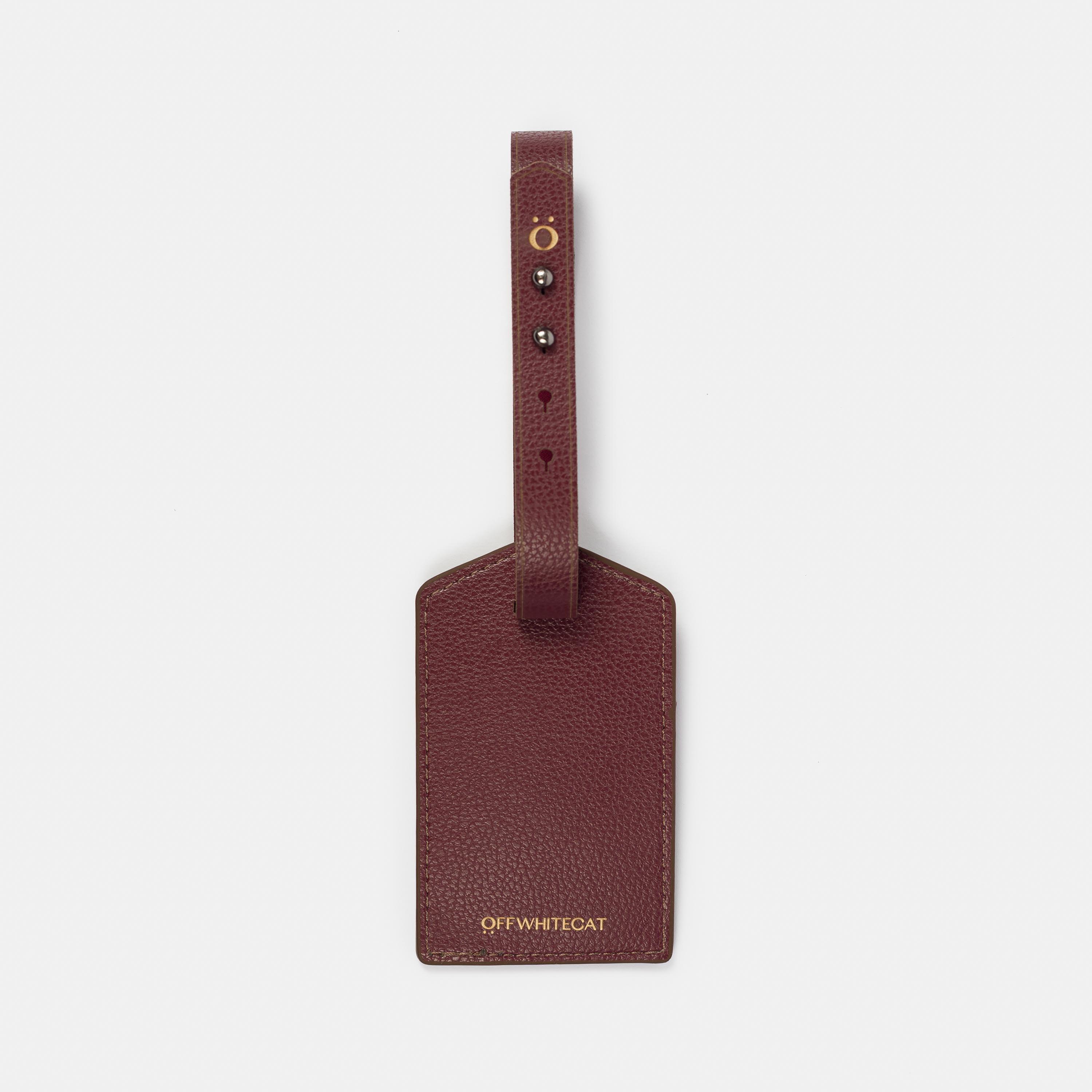 Duo 'Ginger' Bordeaux-Off White Cat-