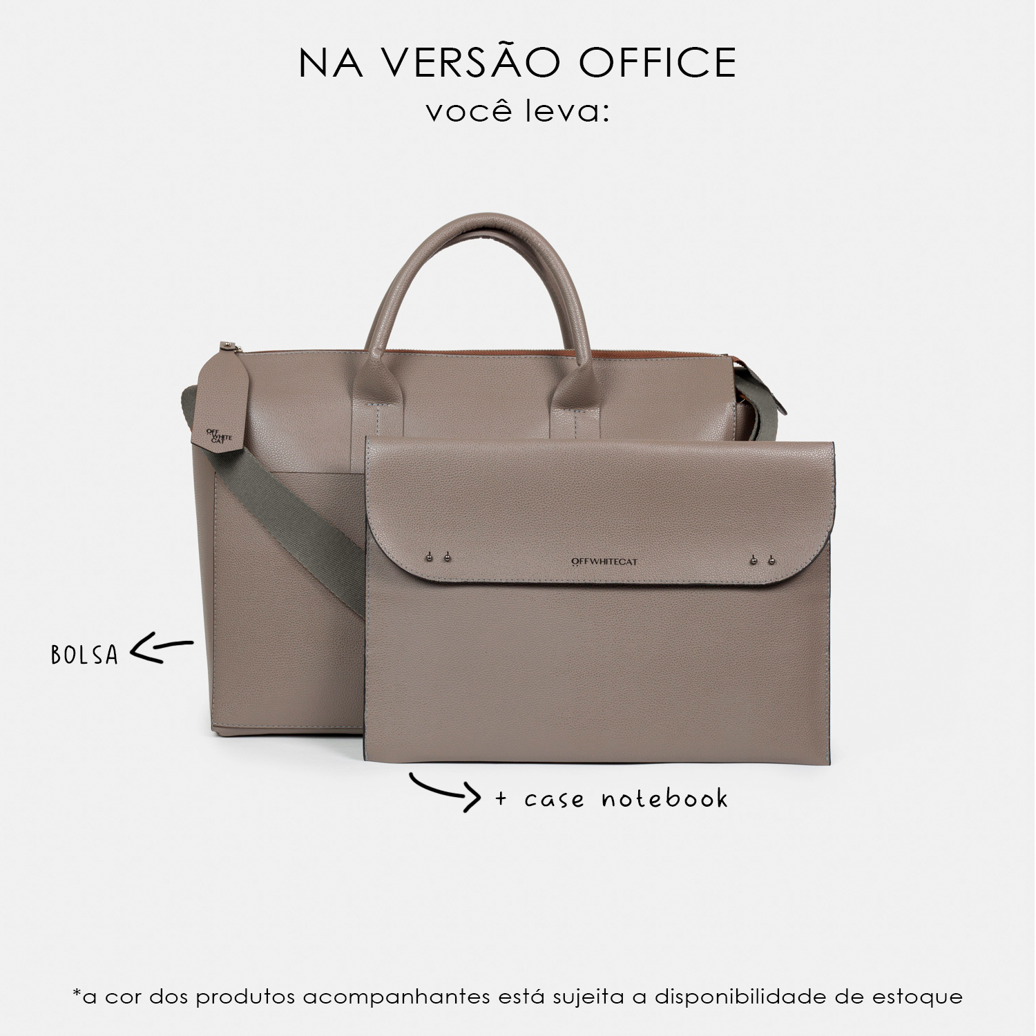 Bolsa 'Juno' Grey-Off White Cat-Bolsa