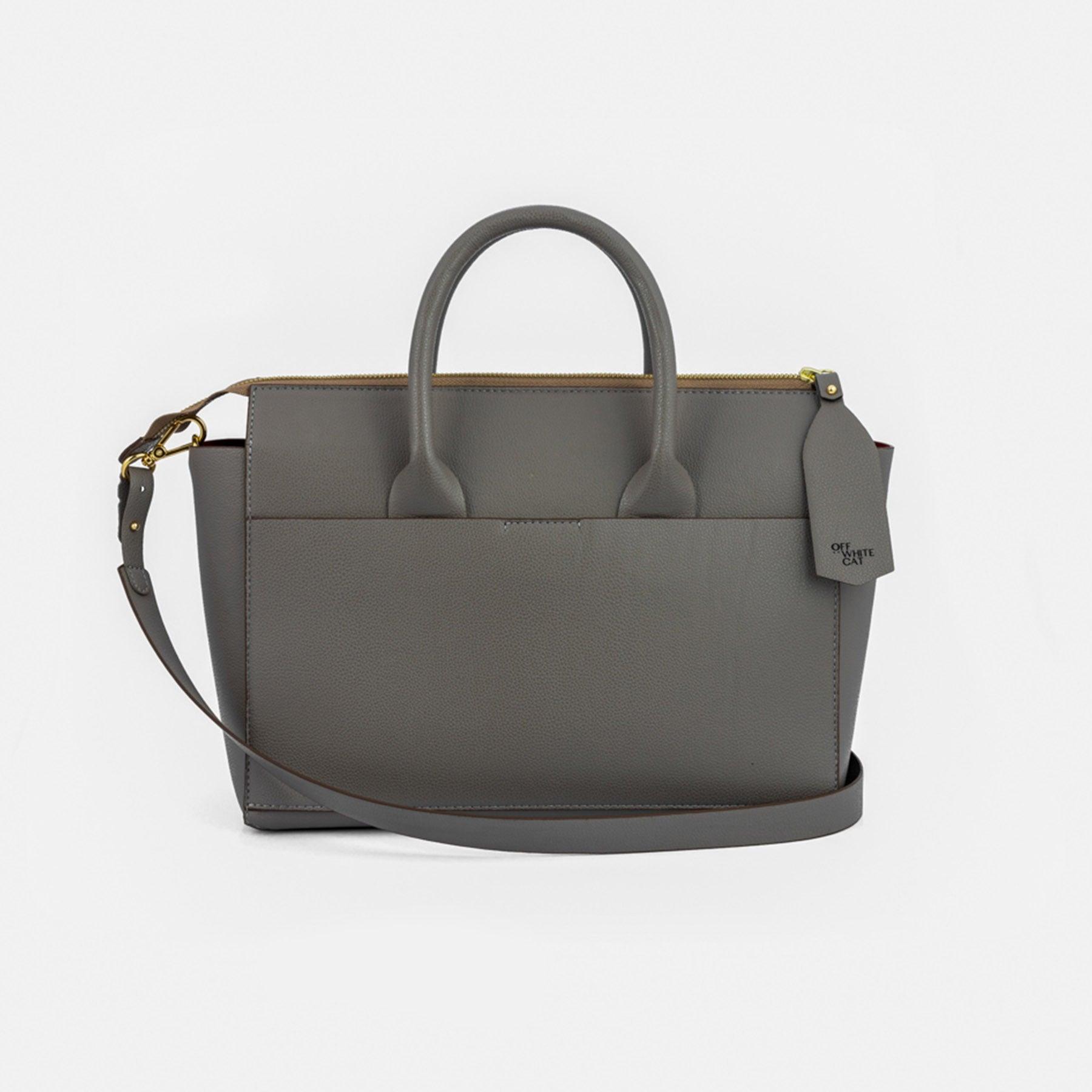 Bolsa 'Mini Juno' Grey-Off White Cat-Bolsa