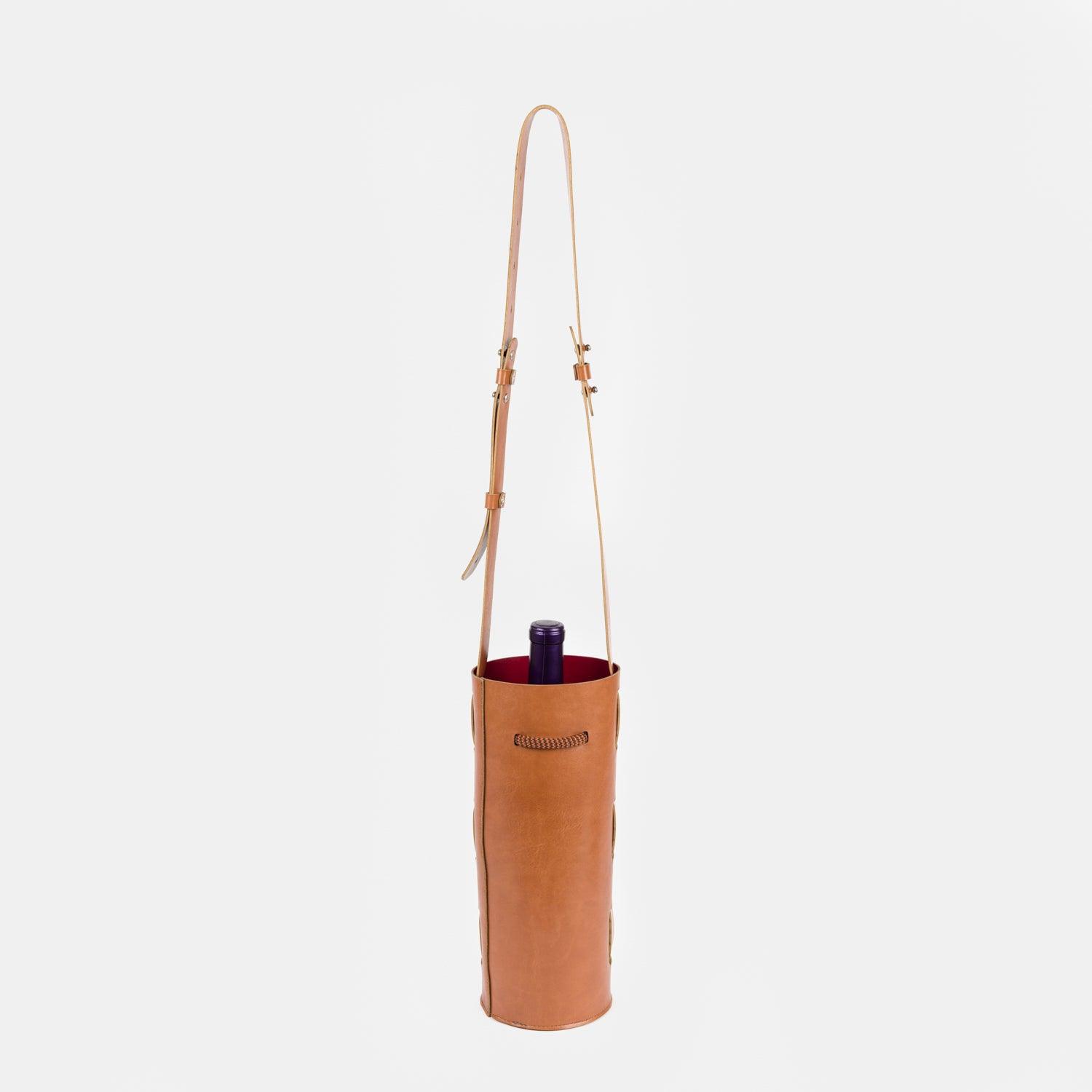 Porta Vinho Natural-Off White Cat-