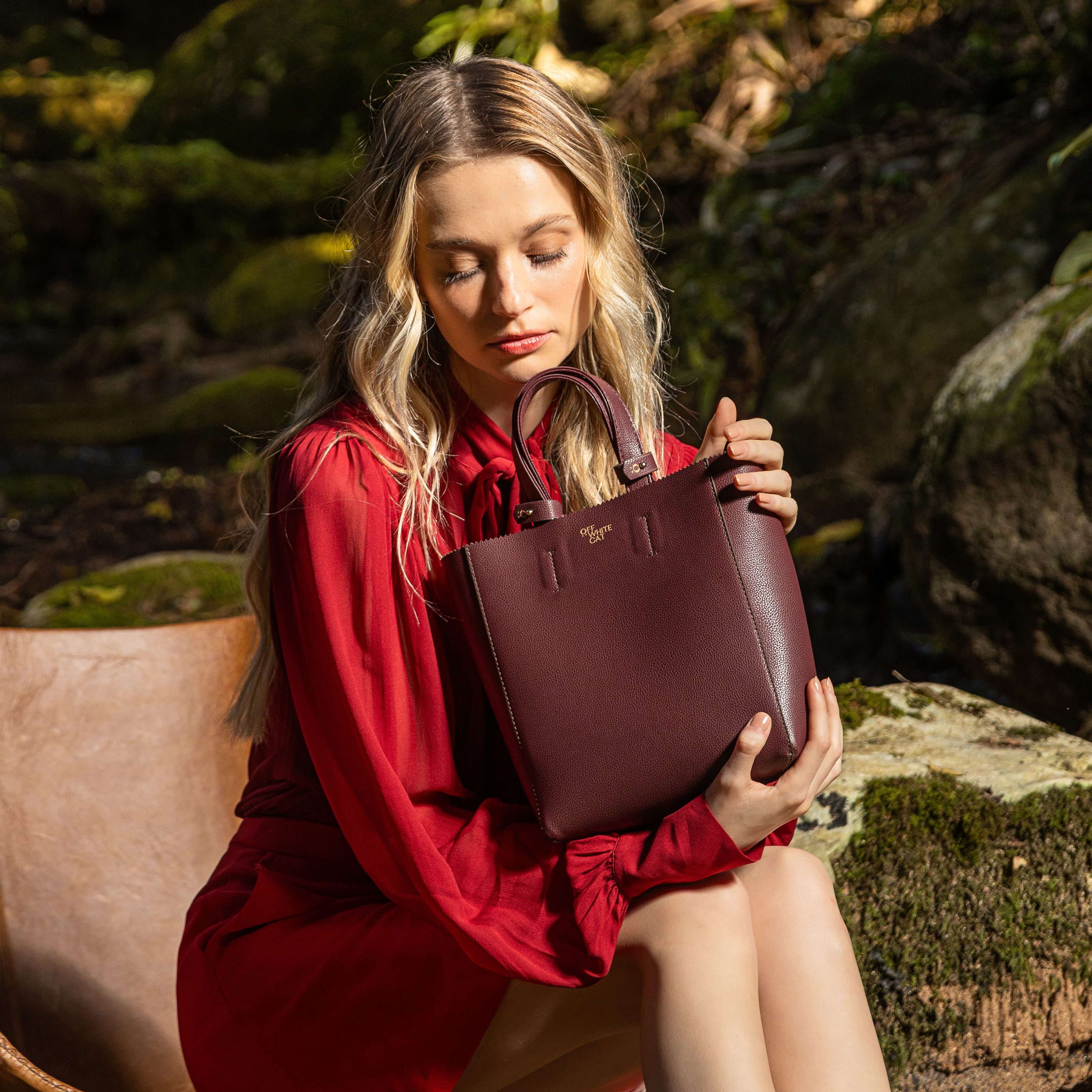 Bolsa 'Mini Tess' Bordeaux