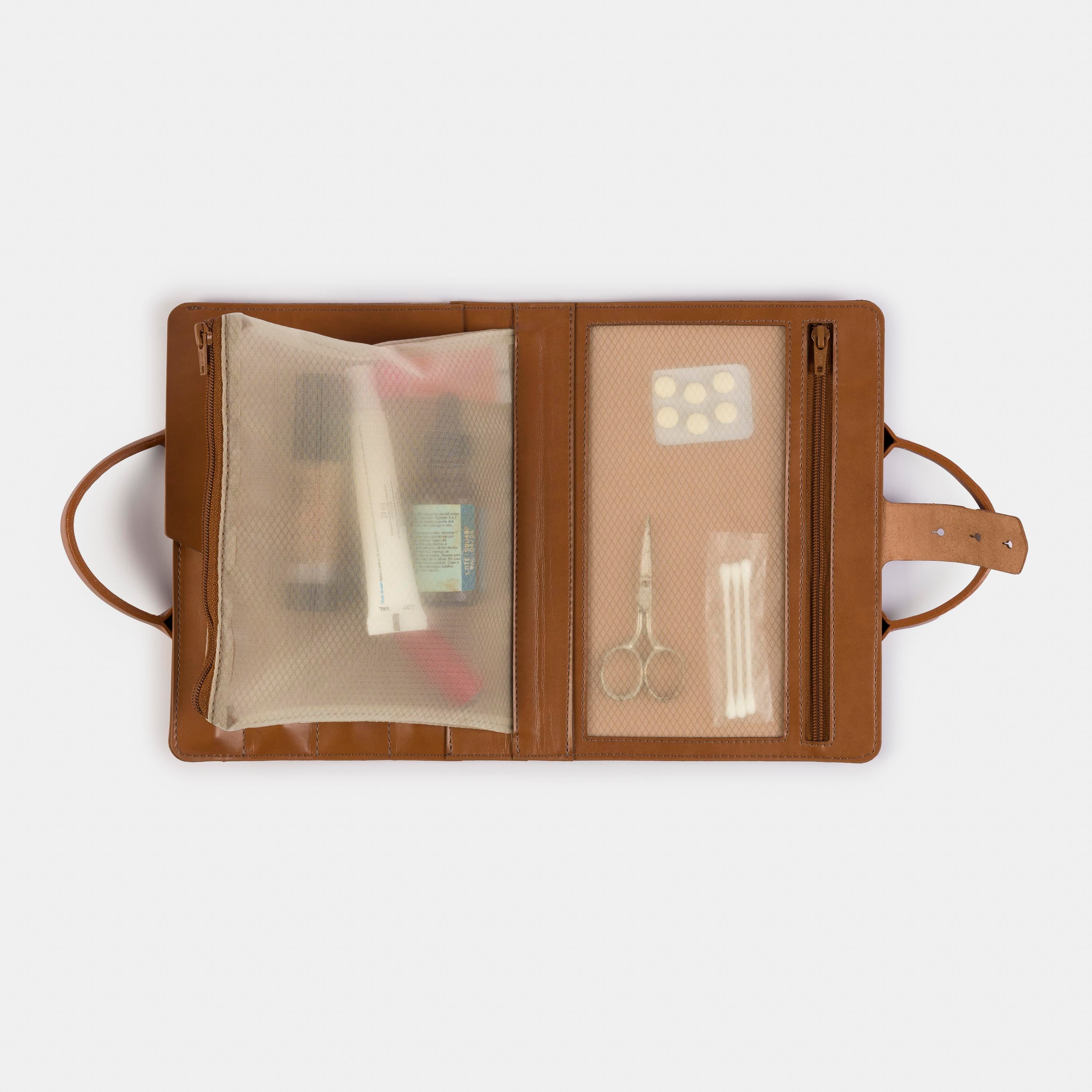 Necessaire 'Marie' Natural-Off White Cat-