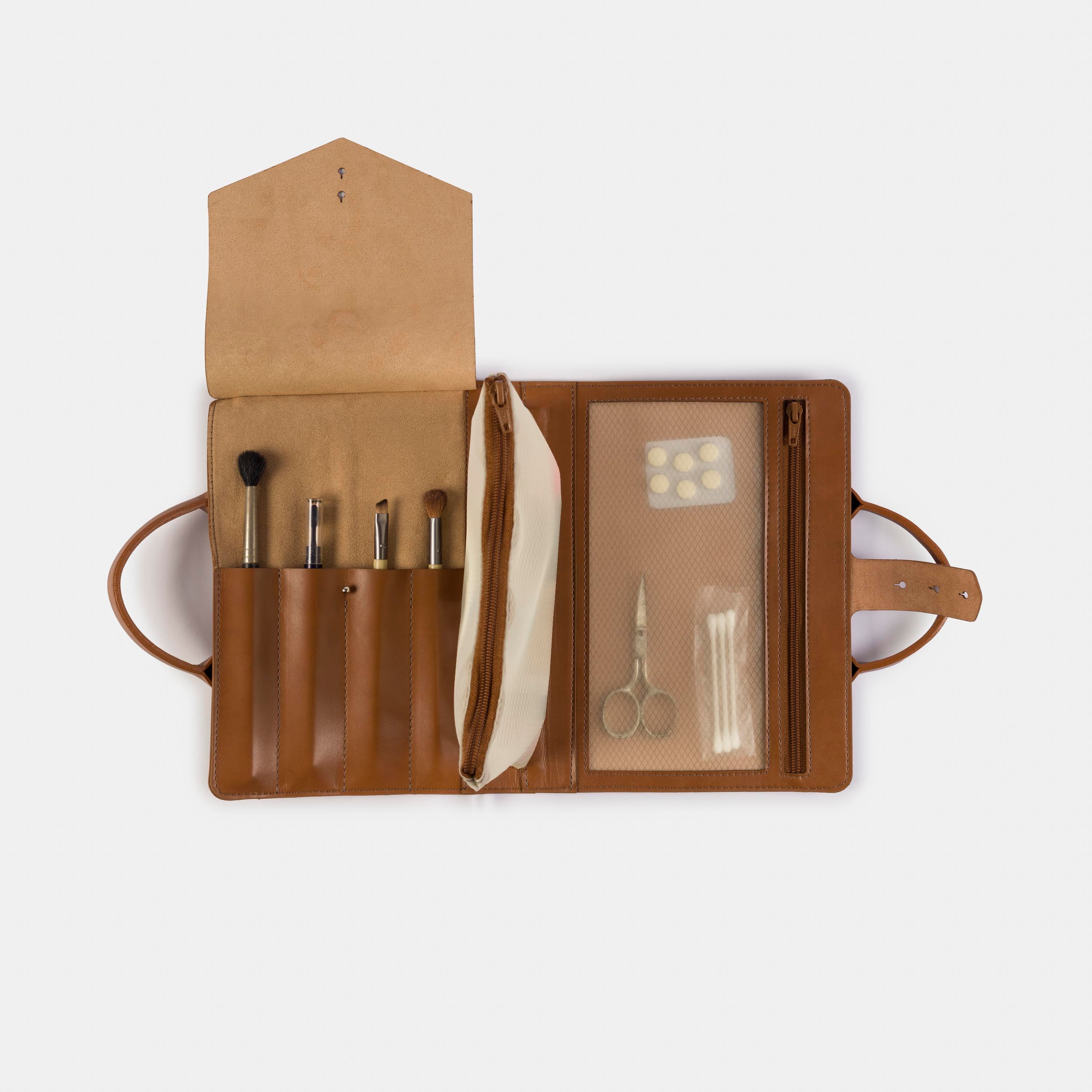Necessaire 'Marie' Natural-Off White Cat-