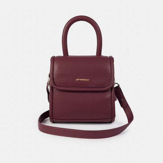 Bolsa 'Mini Duda' Bordeaux