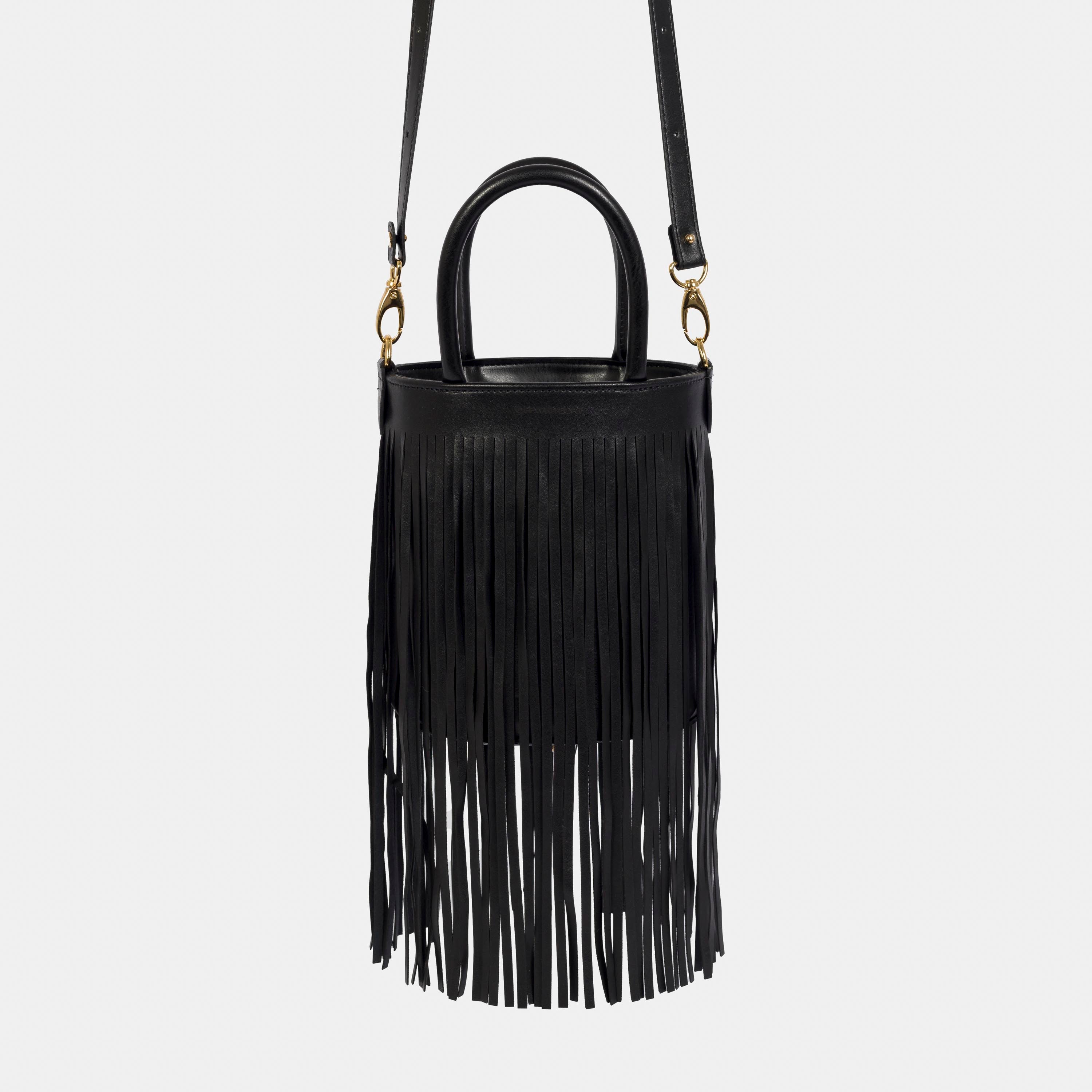 Bolsa 'Margot' Franjas Black
