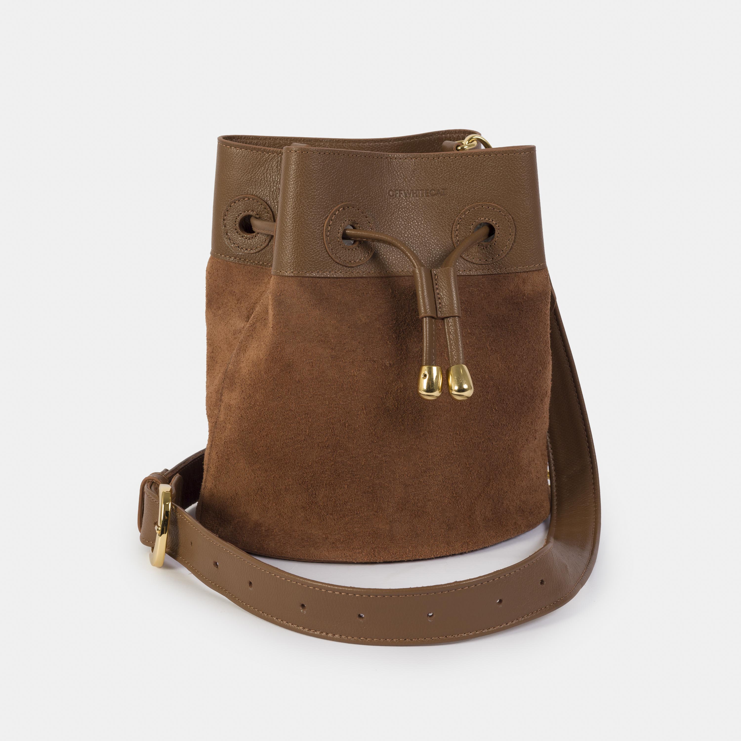 Bolsa 'Cora' Couro - Mocha Mousse