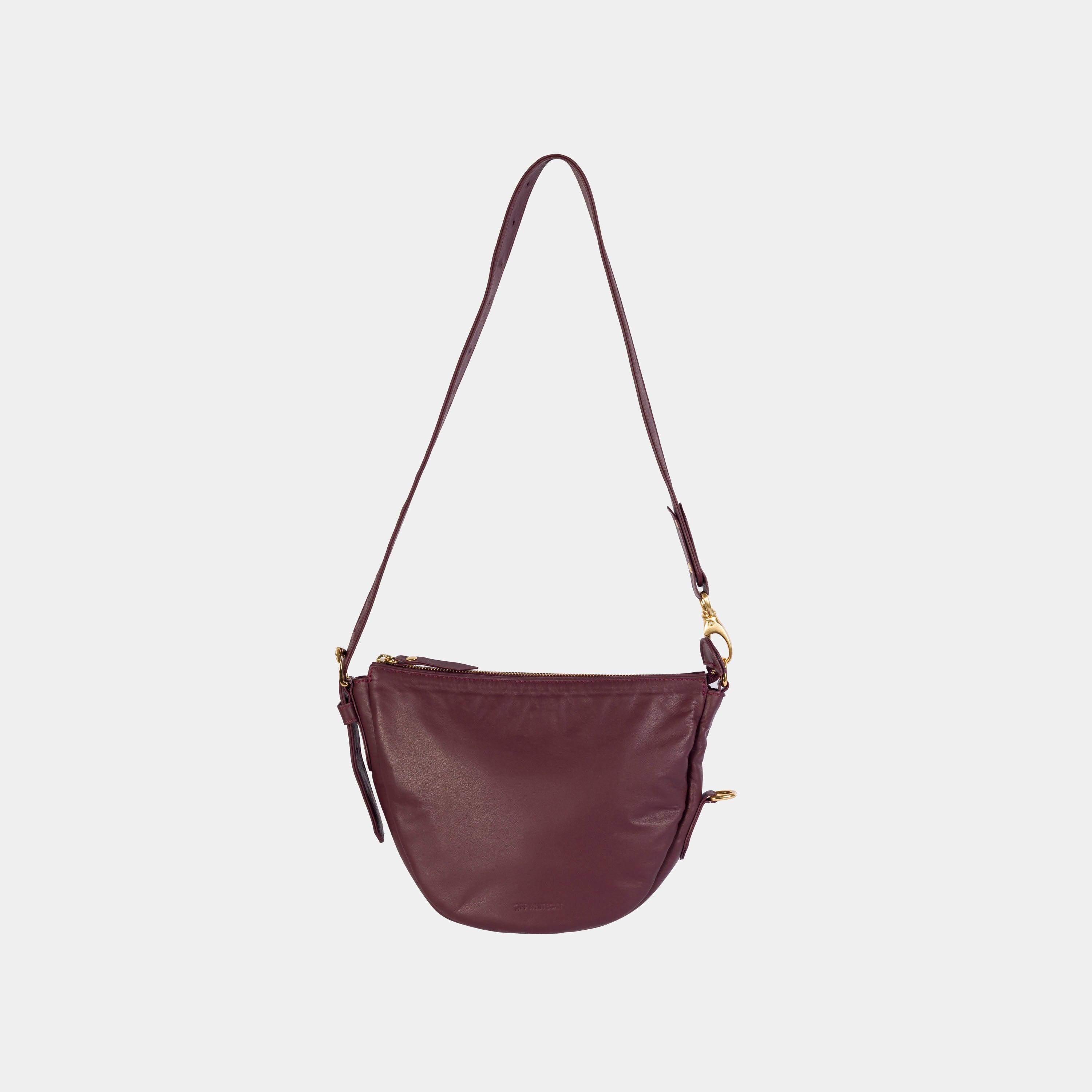 Bolsa 'Mini Zoe' Couro - Bordeaux