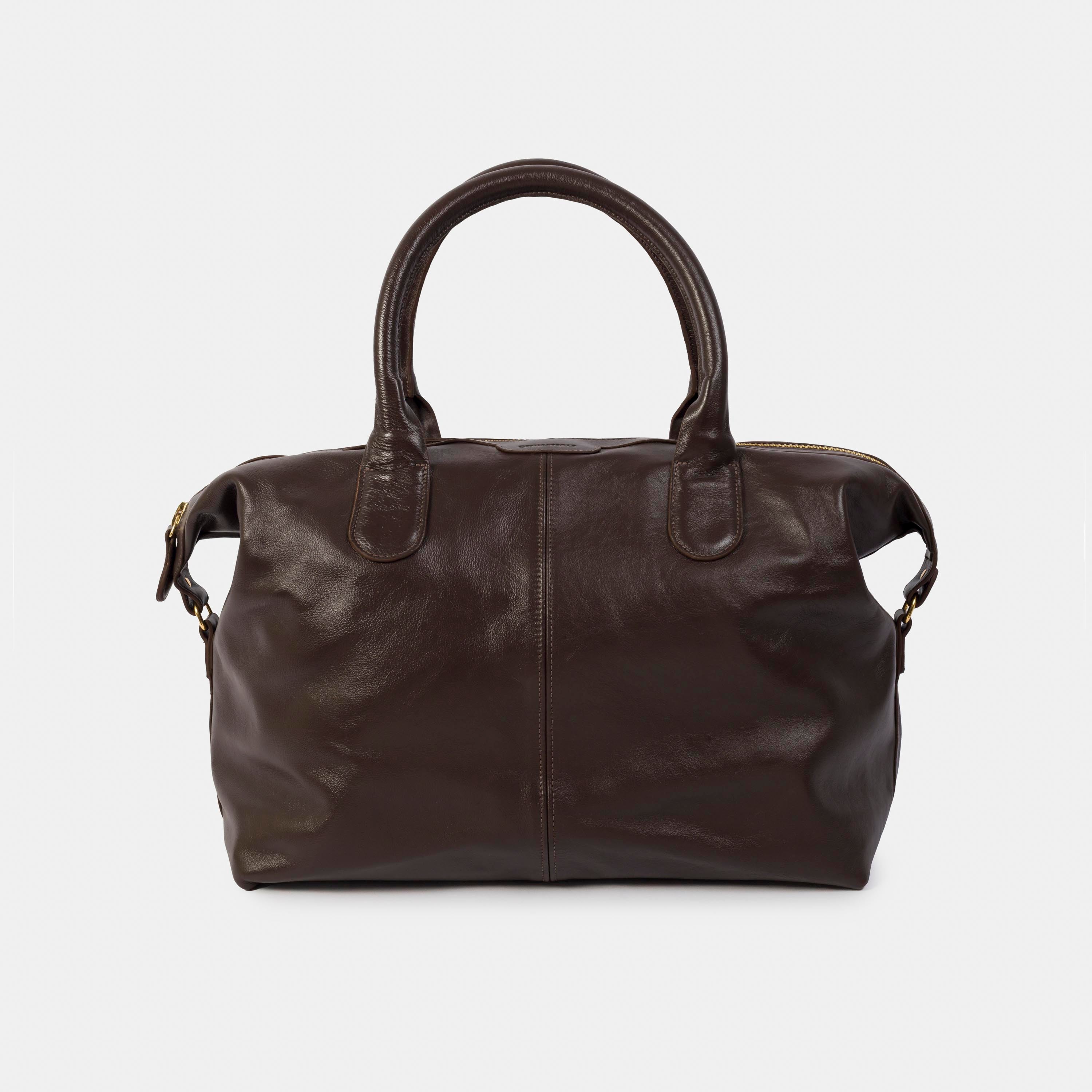 Bolsa 'Oslo' Couro Espresso