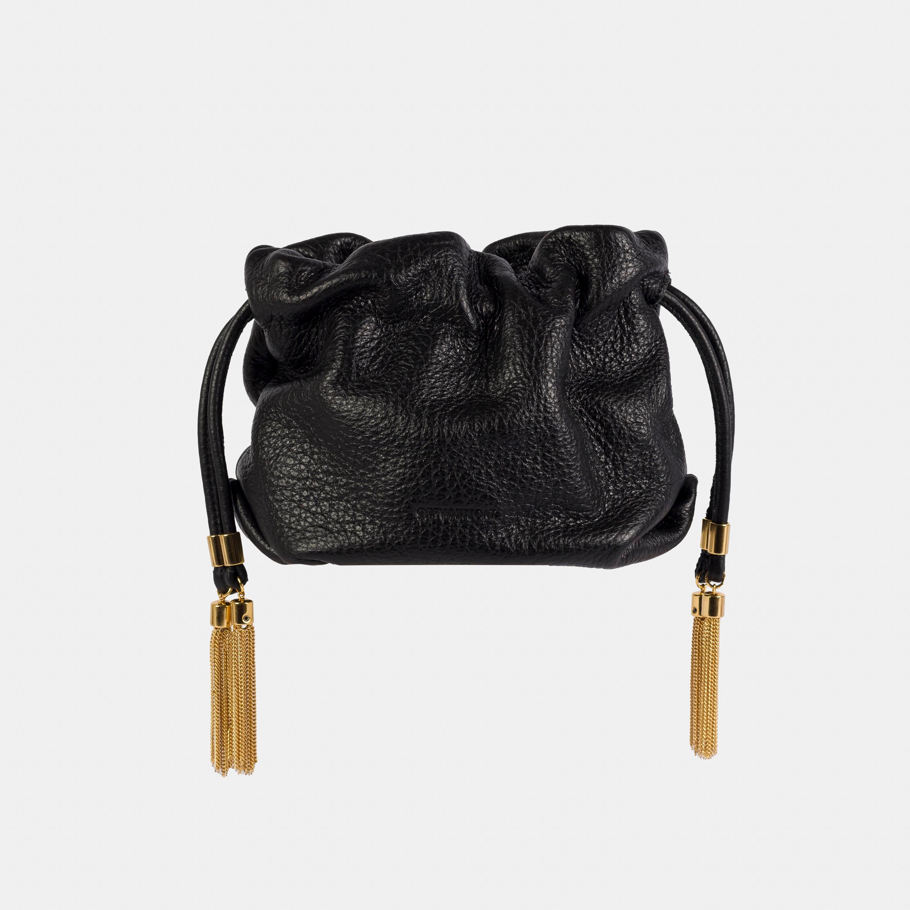 Bolsa 'Mitza' Couro - Black