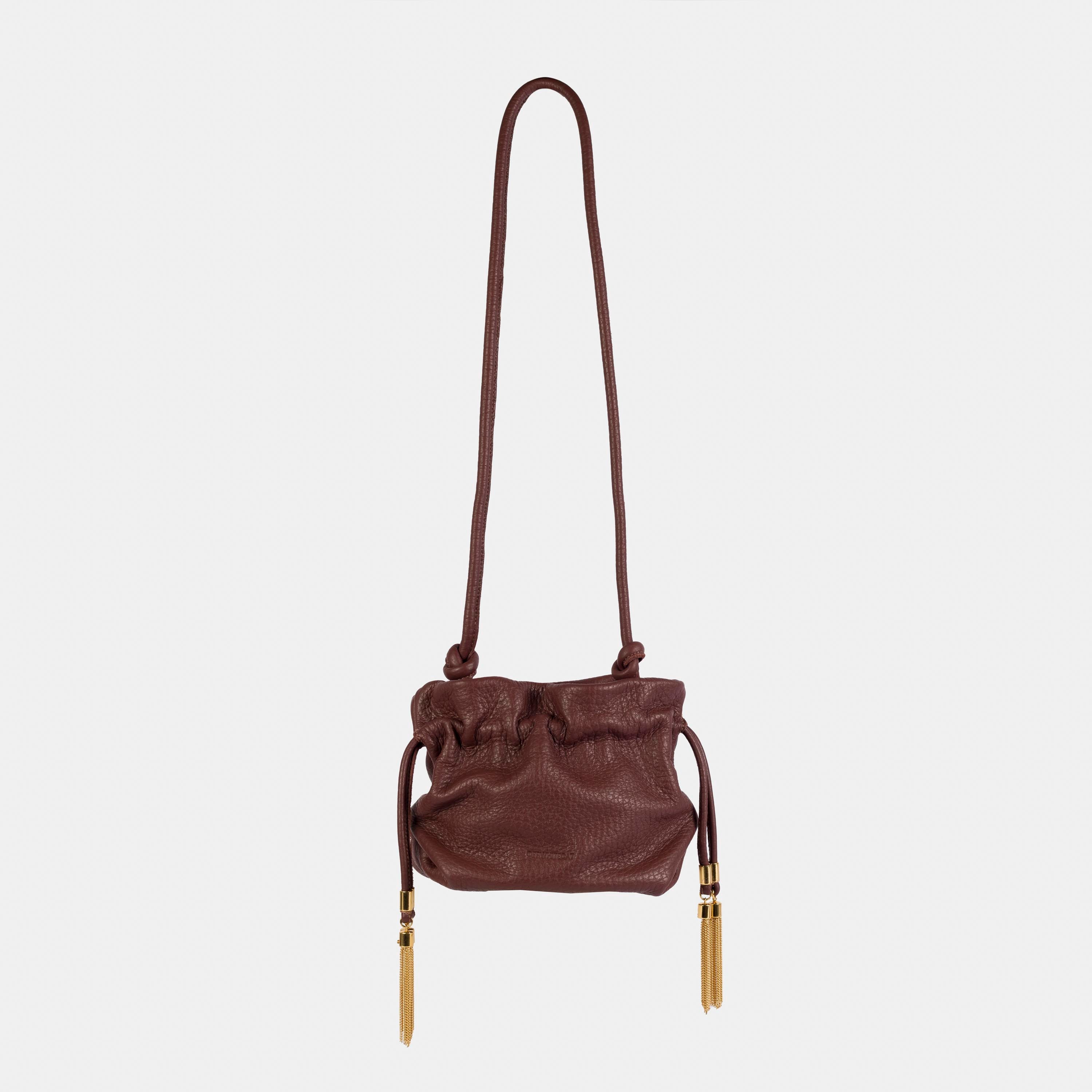 Bolsa 'Mitza' Couro - Brandy