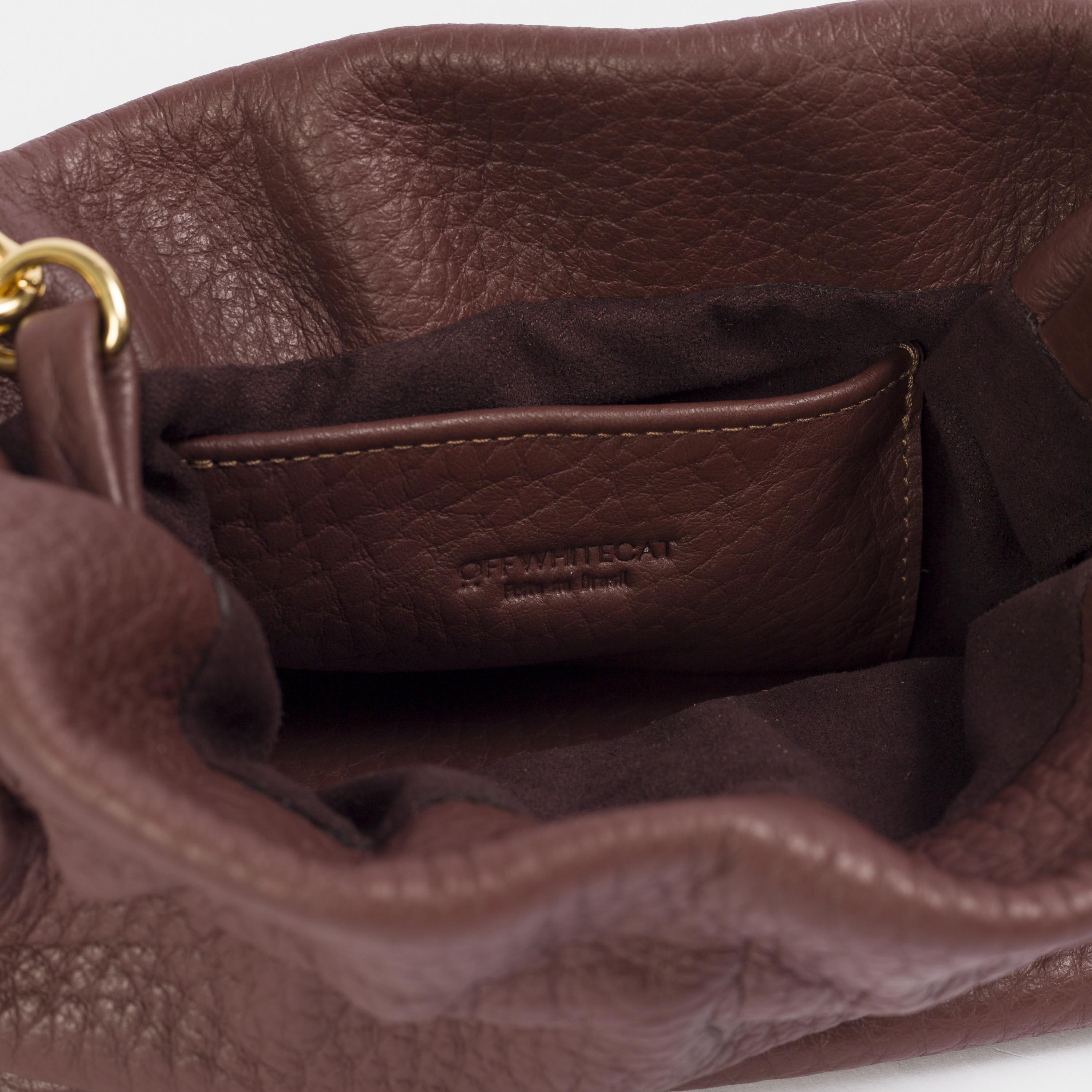 Bolsa 'Mitza' Couro - Brandy