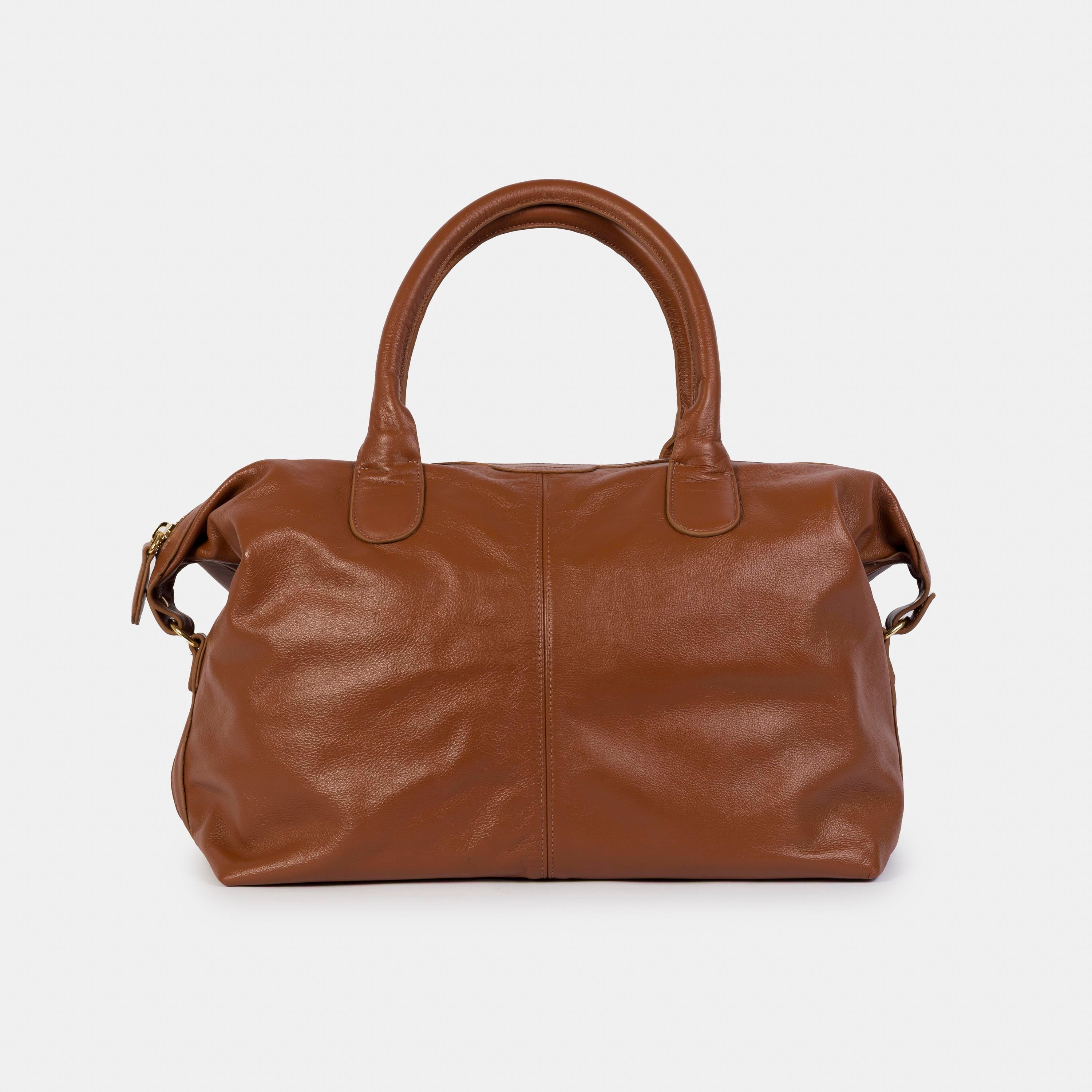 Bolsa 'Oslo' Couro Camel