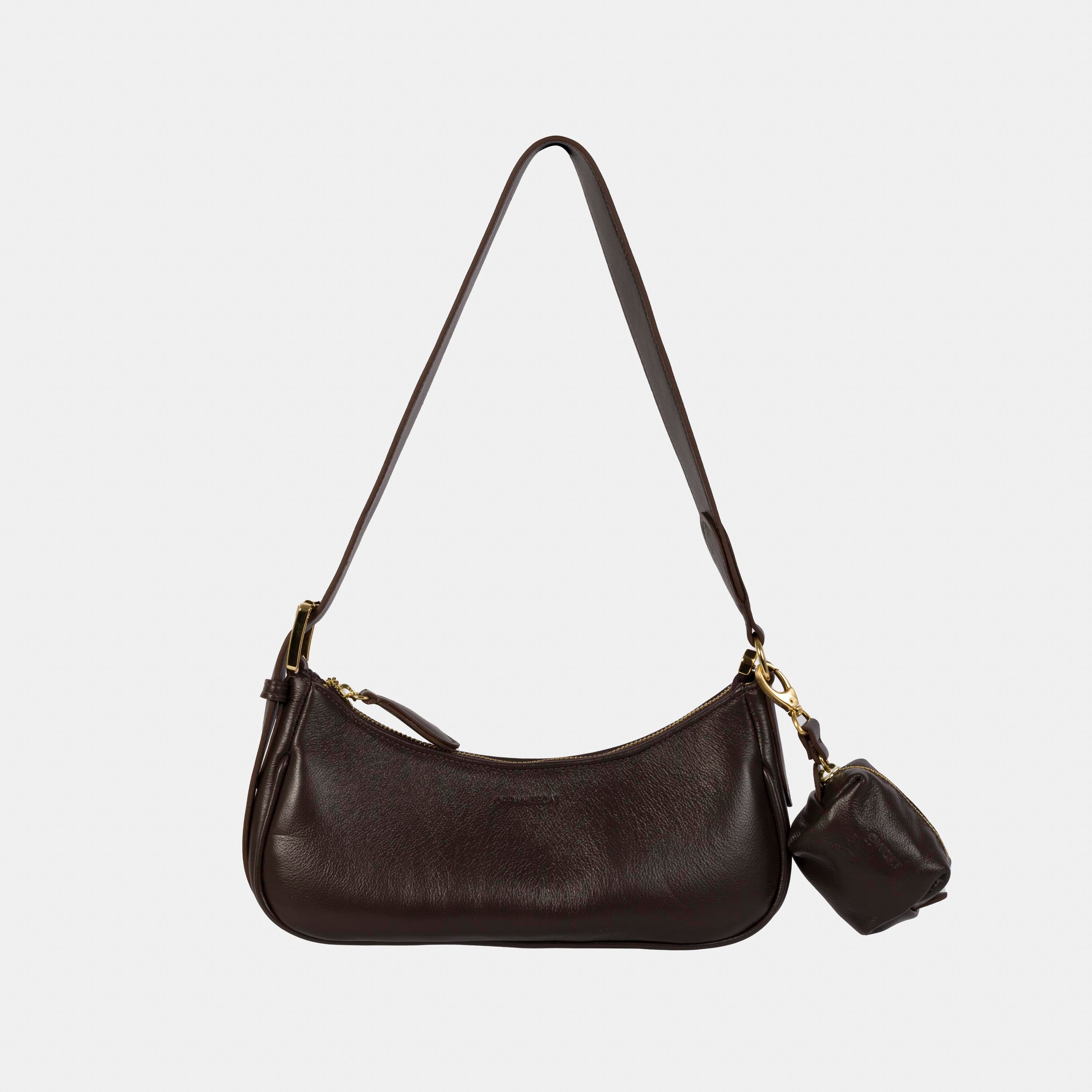 Bolsa 'Noir' Couro Espresso