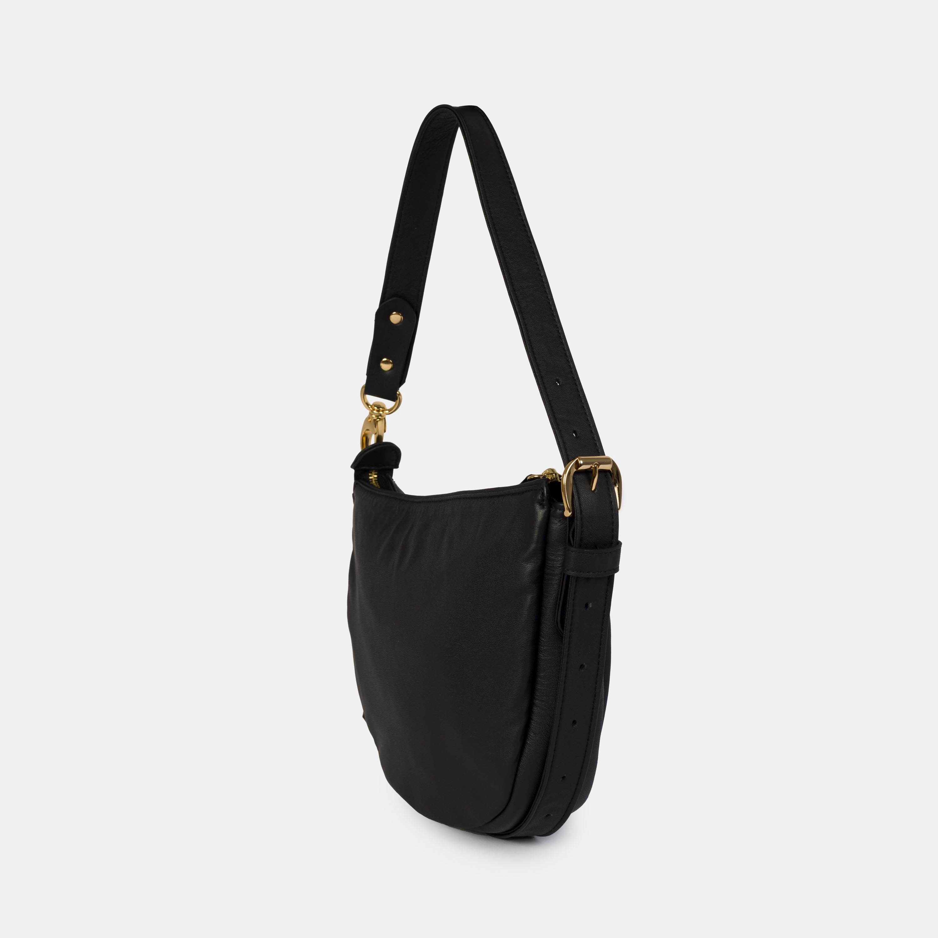 Bolsa 'Mini Zoe' Couro - Black