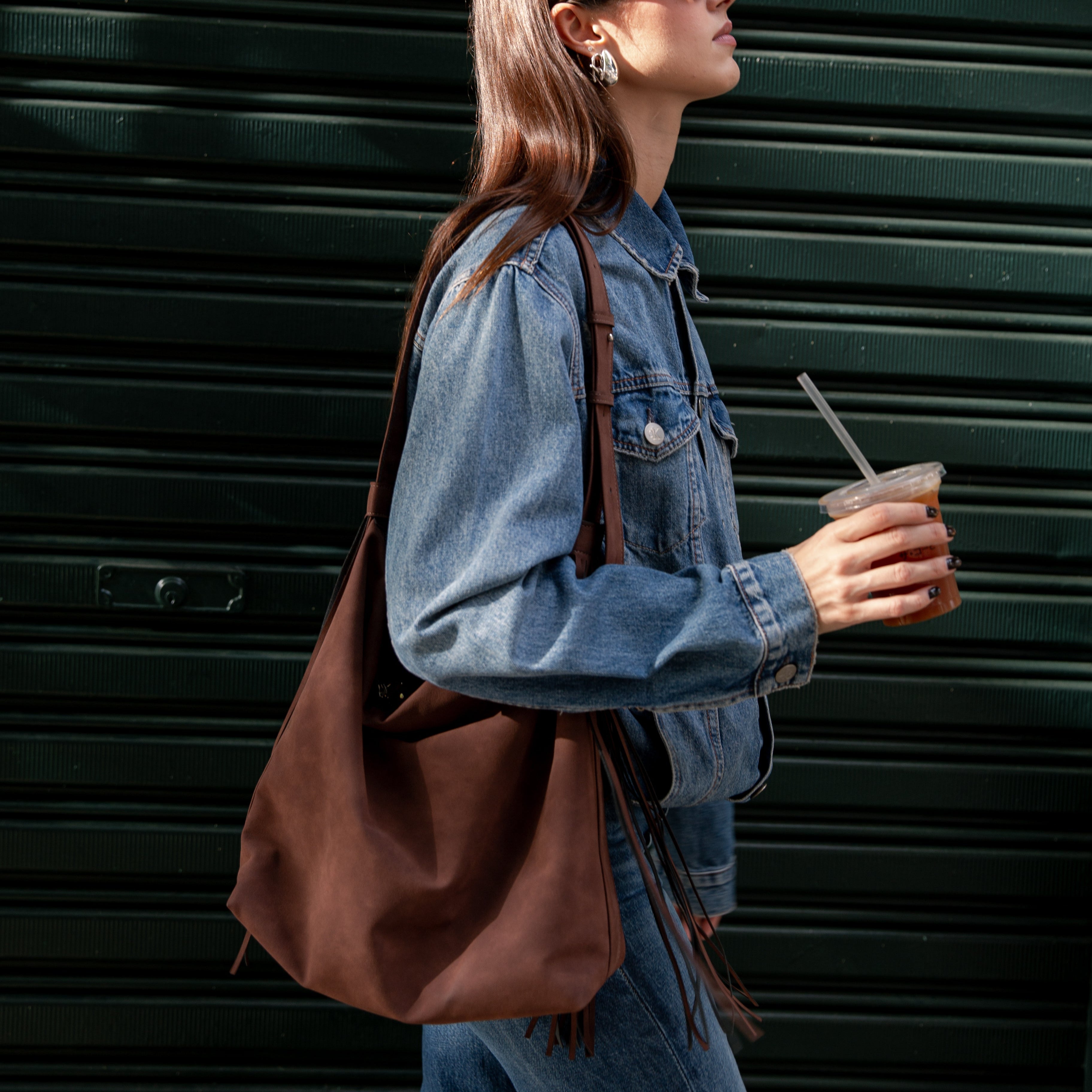 Bolsa 'Soho' Camurça Toffee