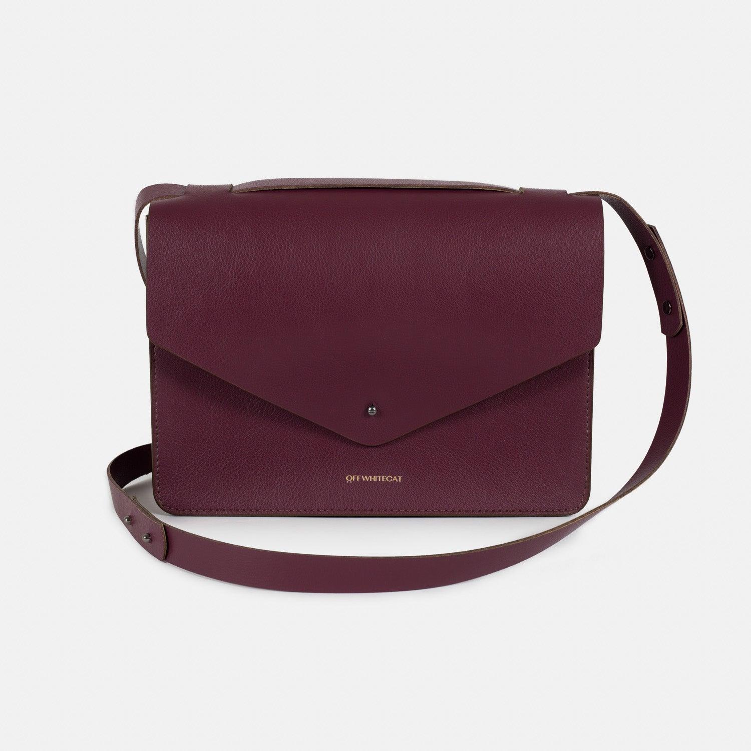 Bolsa 'Luna' Bordeaux-Off White Cat-Bolsa