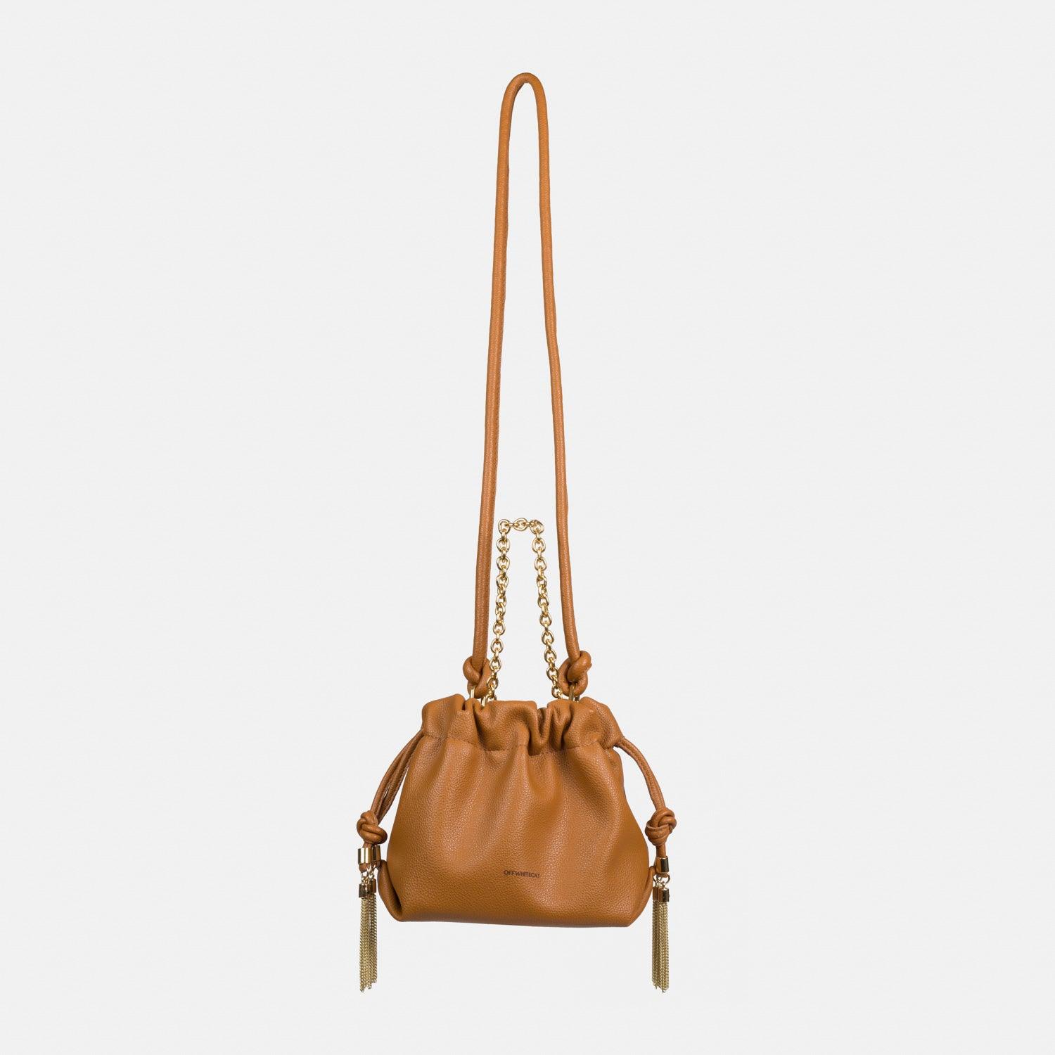 Bolsa 'Mitza' Camel - Off White Cat